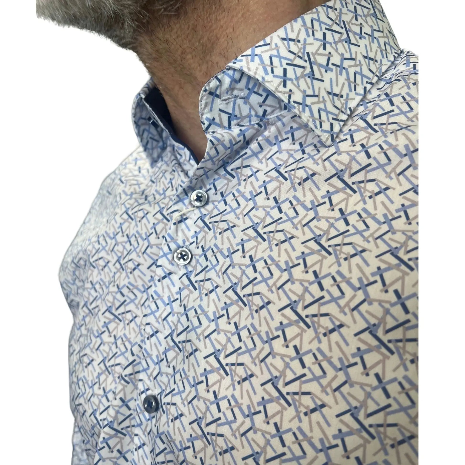 Buy Marnelli Sartoria Abstract Rectangle Long-Sleeve Shirt - Multi | Long-Sleeved Shirtss at Woven Durham