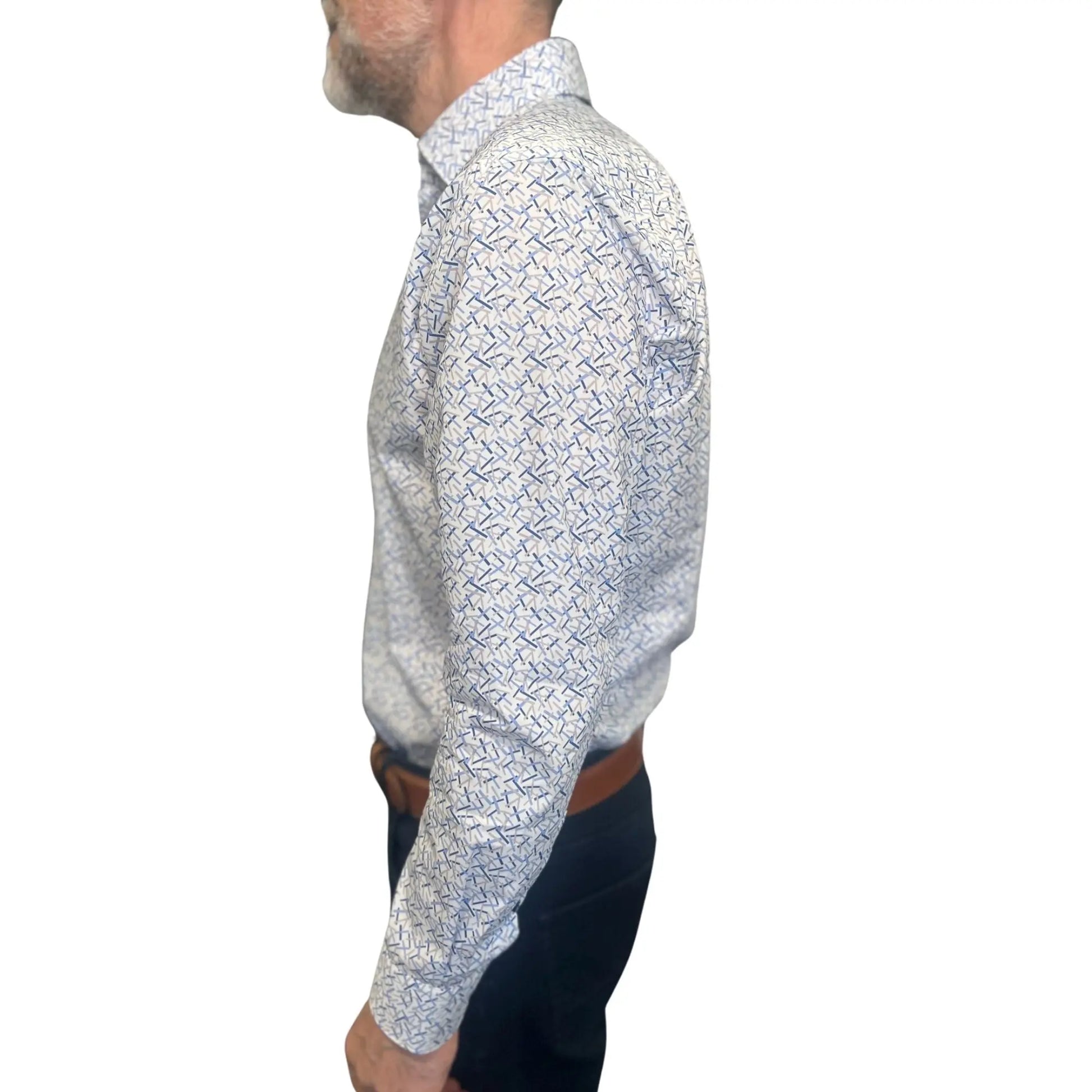 Buy Marnelli Sartoria Abstract Rectangle Long-Sleeve Shirt - Multi | Long-Sleeved Shirtss at Woven Durham