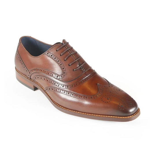 Buy Azor La Mode Alaska Brogue Shoe - Brown | Oxford Shoess at Woven Durham