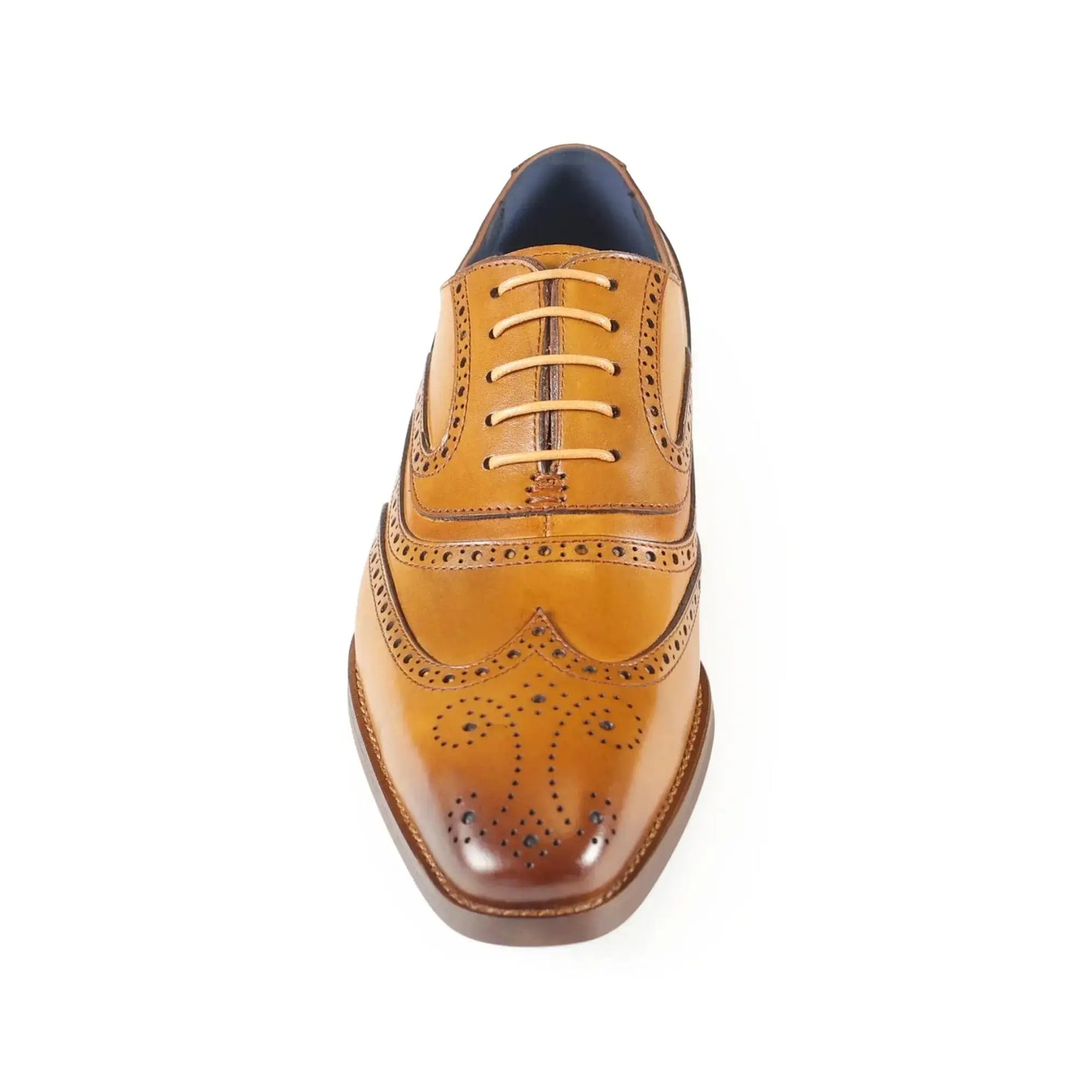 Buy Azor La Mode Alaska Brogue Shoe - Tan | Oxford Shoess at Woven Durham