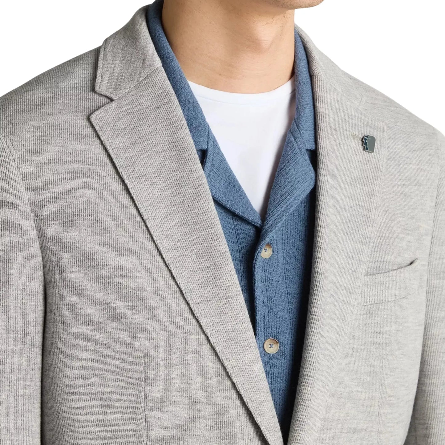 Buy Remus Uomo Antoni Patch Pocket Blazer - Light Grey | Blazerss at Woven Durham
