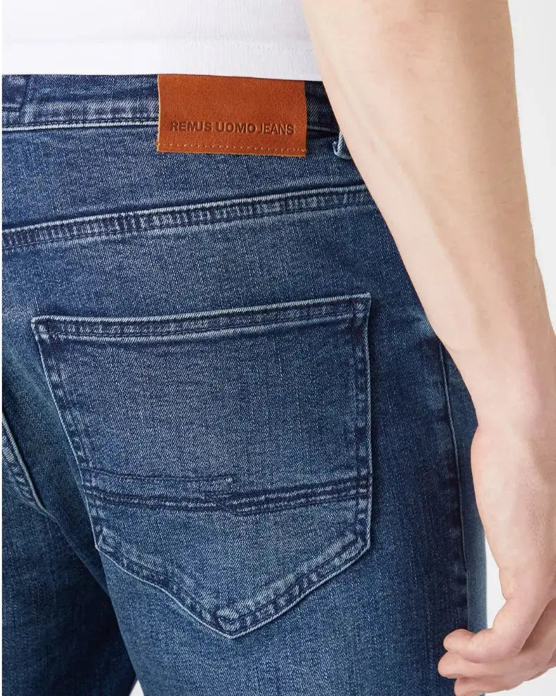 Buy Remus Uomo Apollo Stone Wash Slim Fit - Blue | Jeanss at Woven Durham