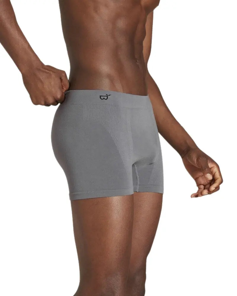 Buy BOODY ORGANIC BAMBOO CLOTHING Bamboo Men's Original Boxer Shorts - Grey | Shortss at Woven Durham
