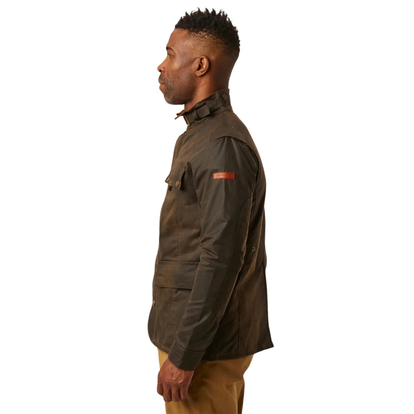 Buy Peregrine Bexley Wax Jacket - Brown | Bomber Jacketss at Woven Durham