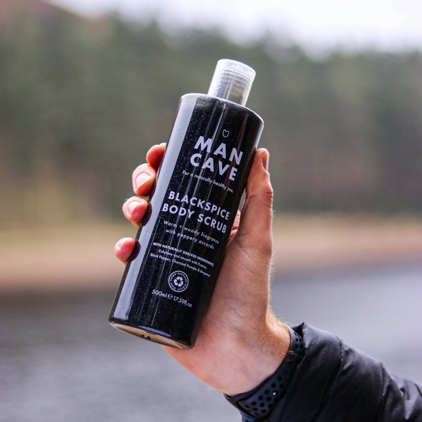Buy ManCave Blackspice Body Scrub 500ml, Mens Shower Gel, Mens Gifts | s at Woven Durham