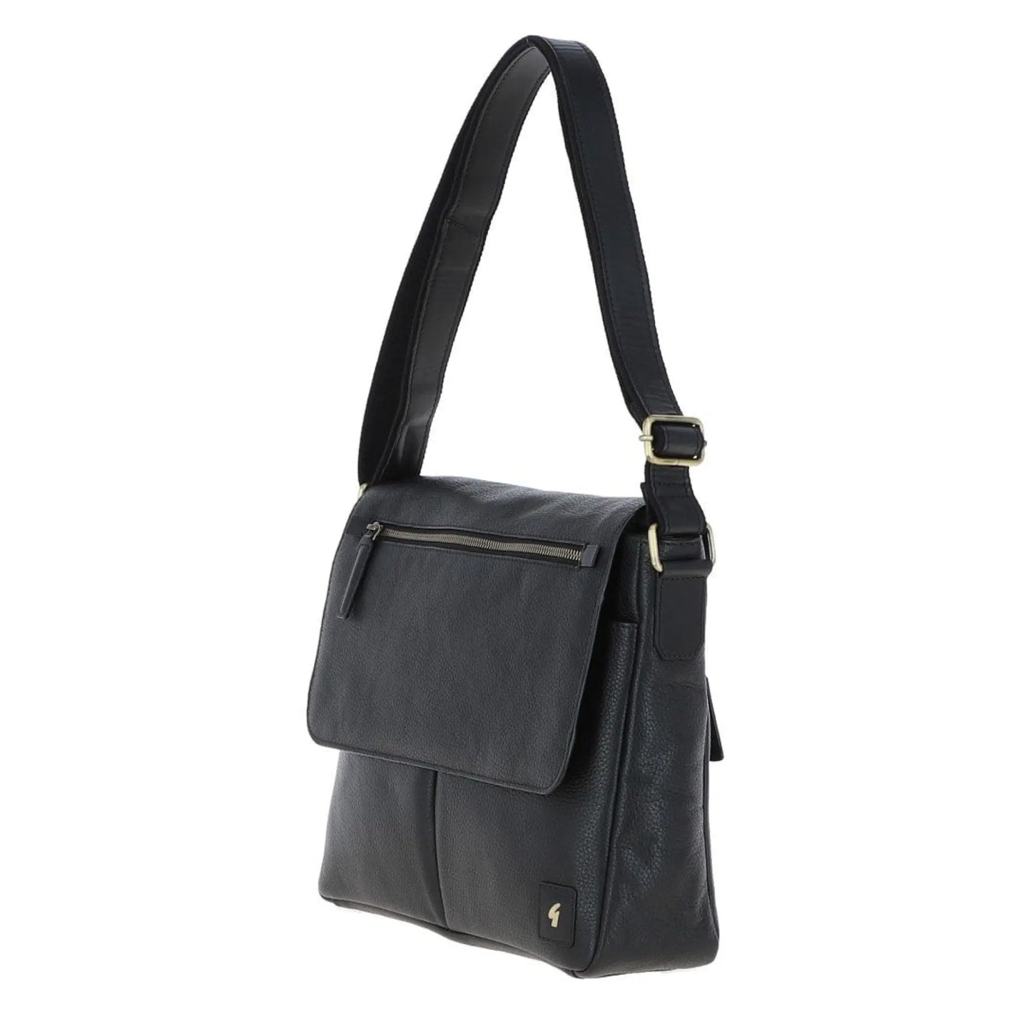 Buy Gabicci Vintage Blake Leather Laptop Bag - Black | Wash Bags at Woven Durham