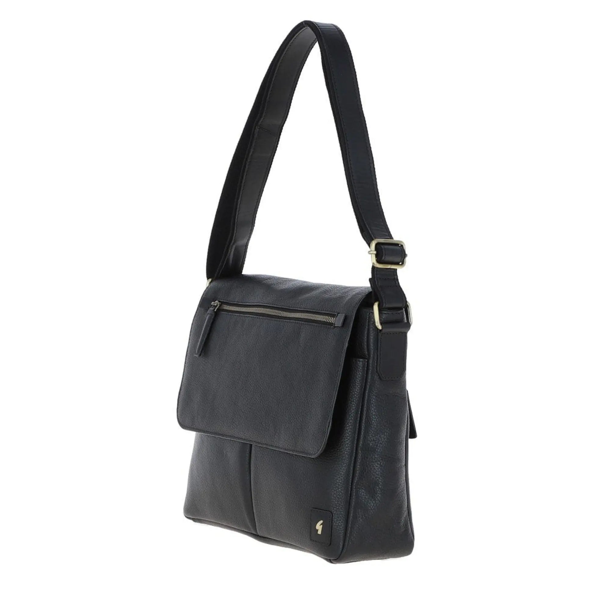 Buy Gabicci Vintage Blake Leather Laptop Bag - Black | Wash Bags at Woven Durham