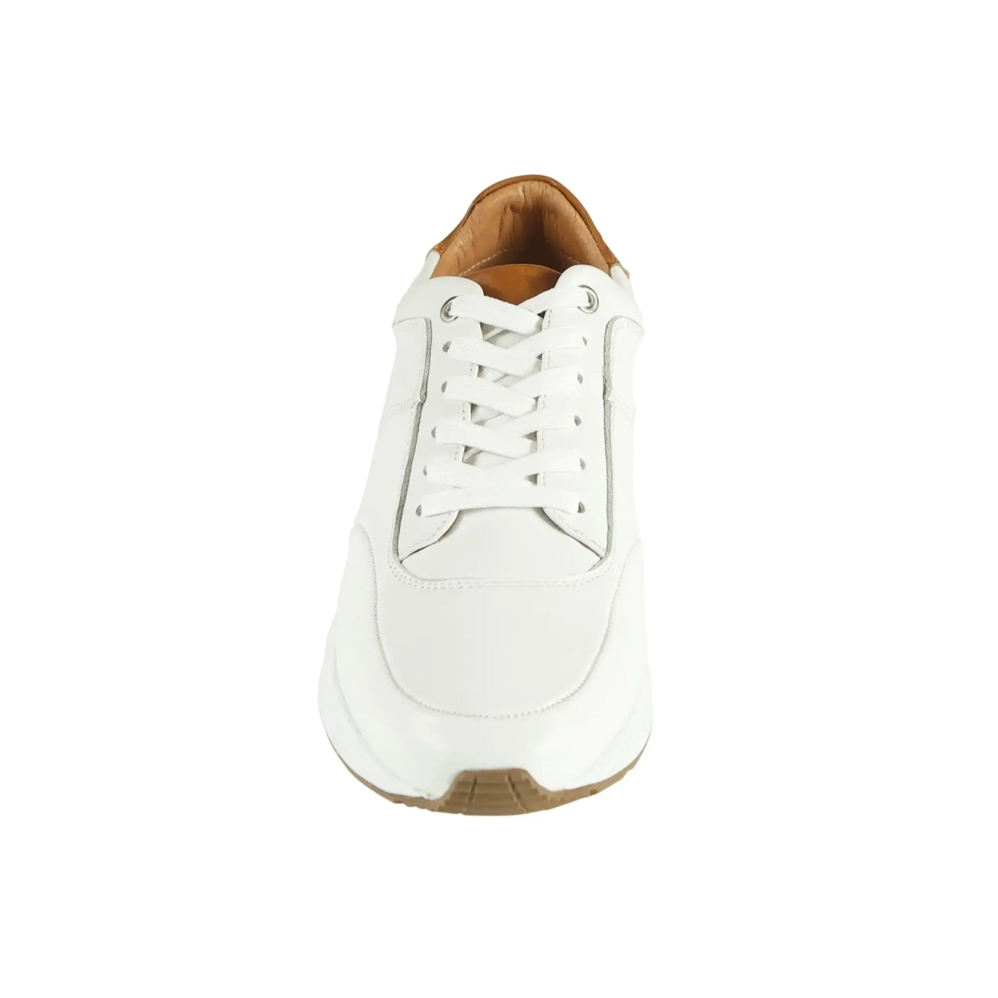 Buy Azor La Mode Calabria Smart Leather Trainer - White | Trainerss at Woven Durham