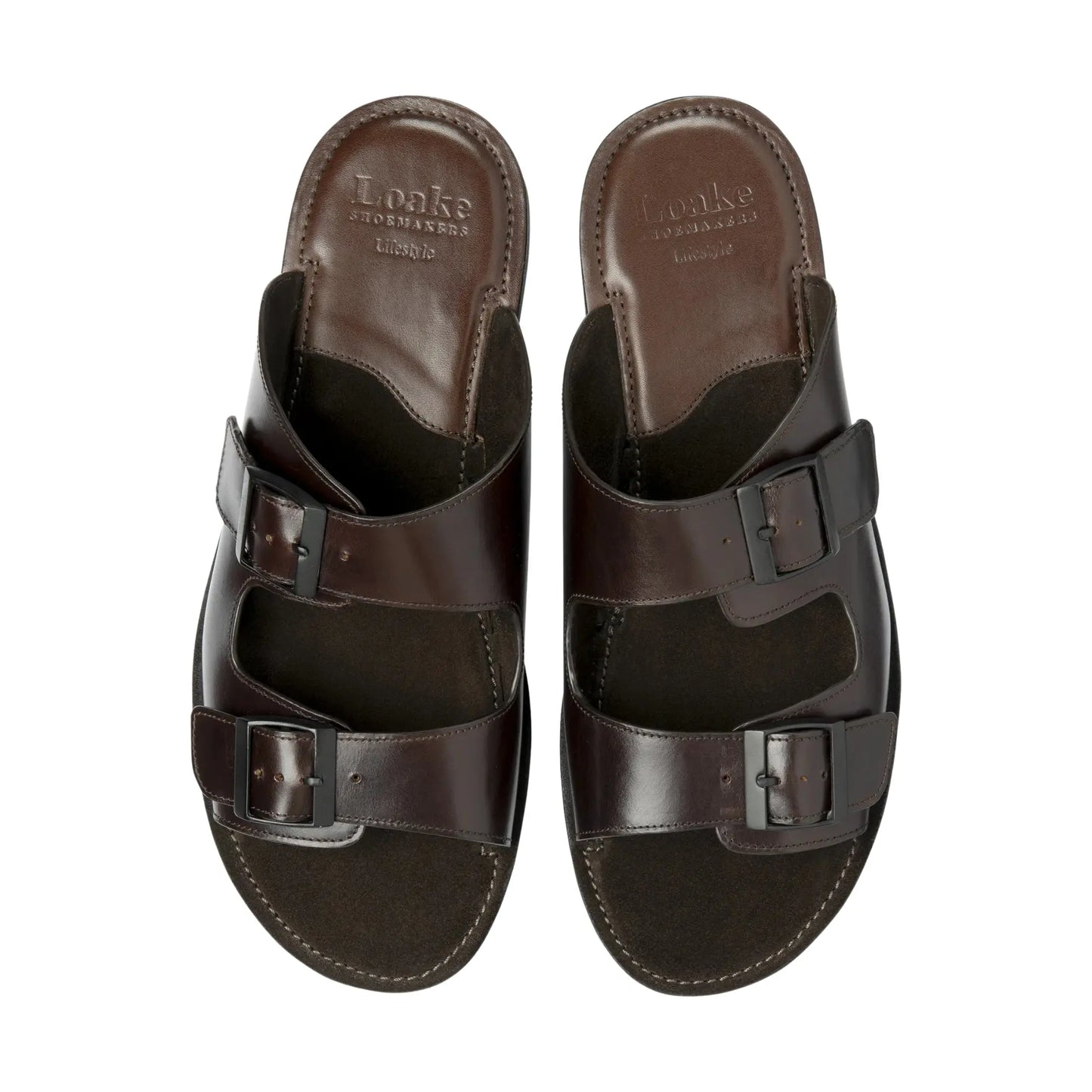 Buy Loake Crete Sandals - Dark Brown | Loafers at Woven Durham