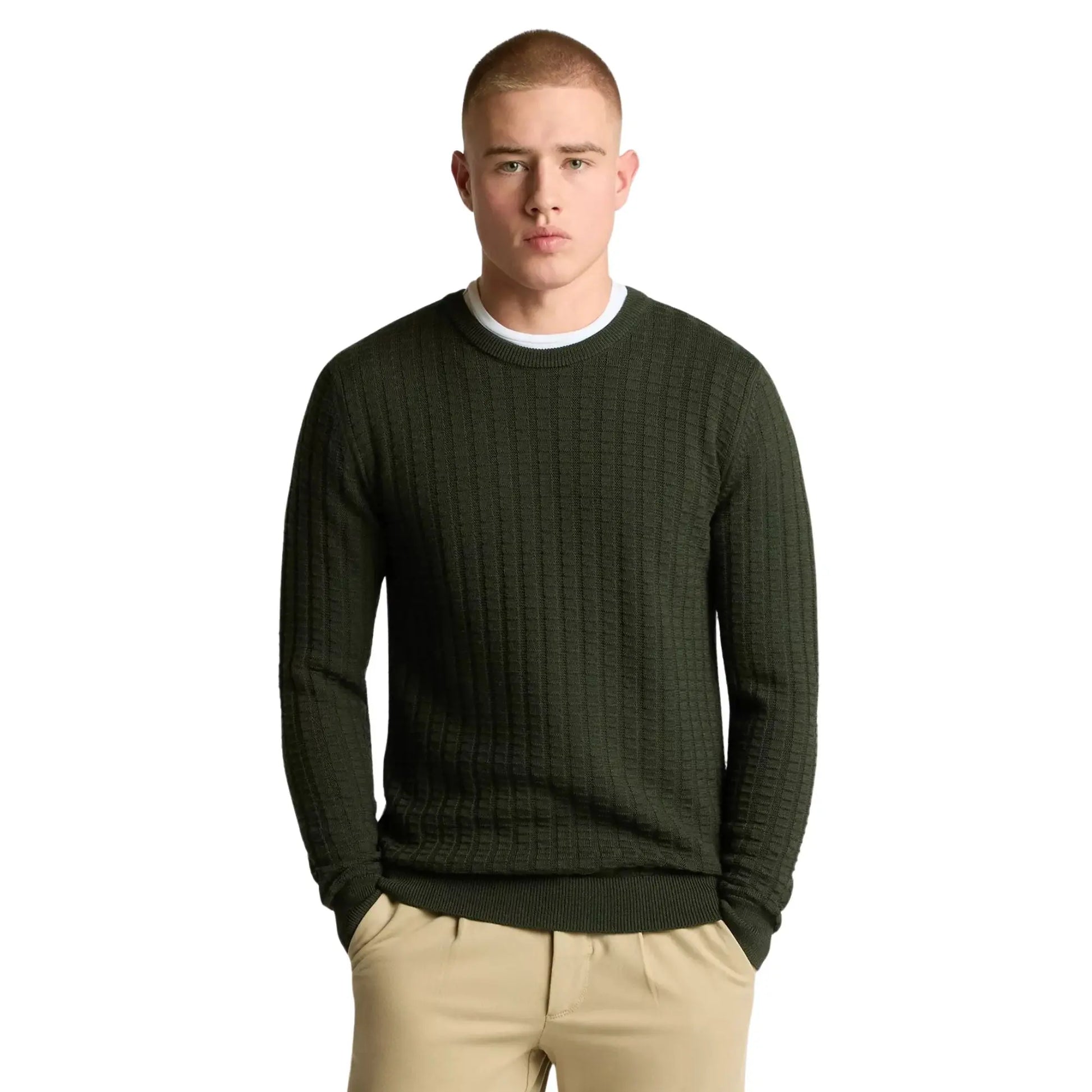 Buy Remus Uomo Crew-Neck Jumper - Green | Crew-Neck Jumperss at Woven Durham
