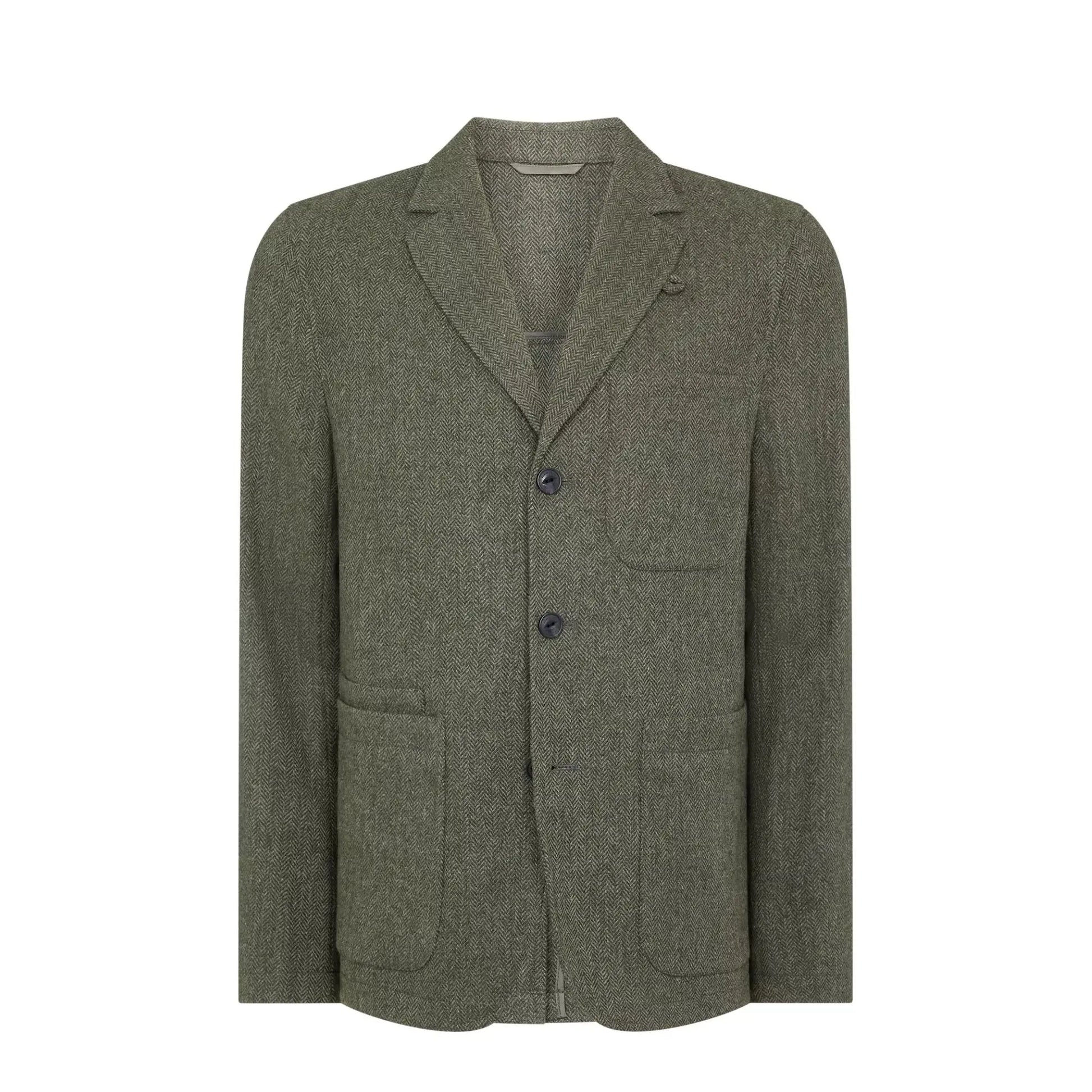 Buy Remus Uomo Dego Herringbone Blazer - Green | Suit Jacketss at Woven Durham