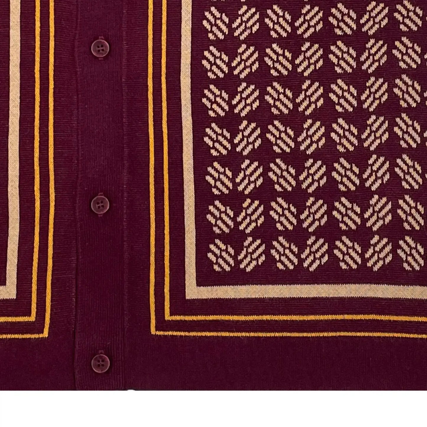 Buy Merc London Dennis Knitted Shirt - Wine | Short-Sleeved Polo Shirtss at Woven Durham