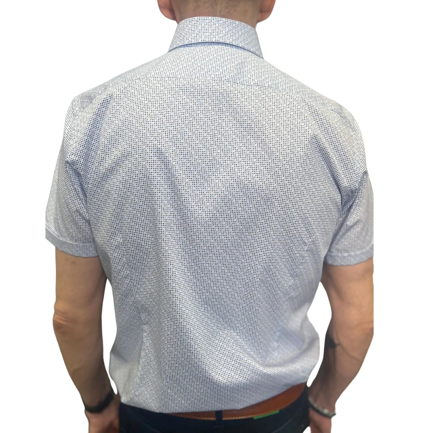 Buy Marnelli Sartoria Dot Pattern Short-Sleeve Shirt - Multi | Long-Sleeved Shirtss at Woven Durham