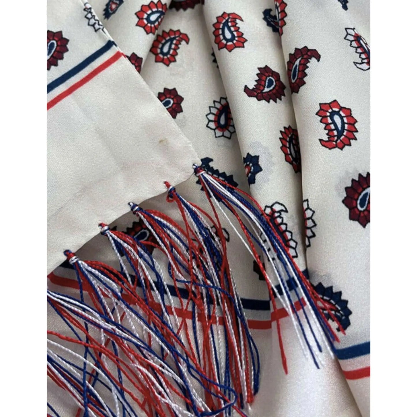 Buy Tootal Ecru Paisley Silk Scarf | Aviator Scarvess at Woven Durham