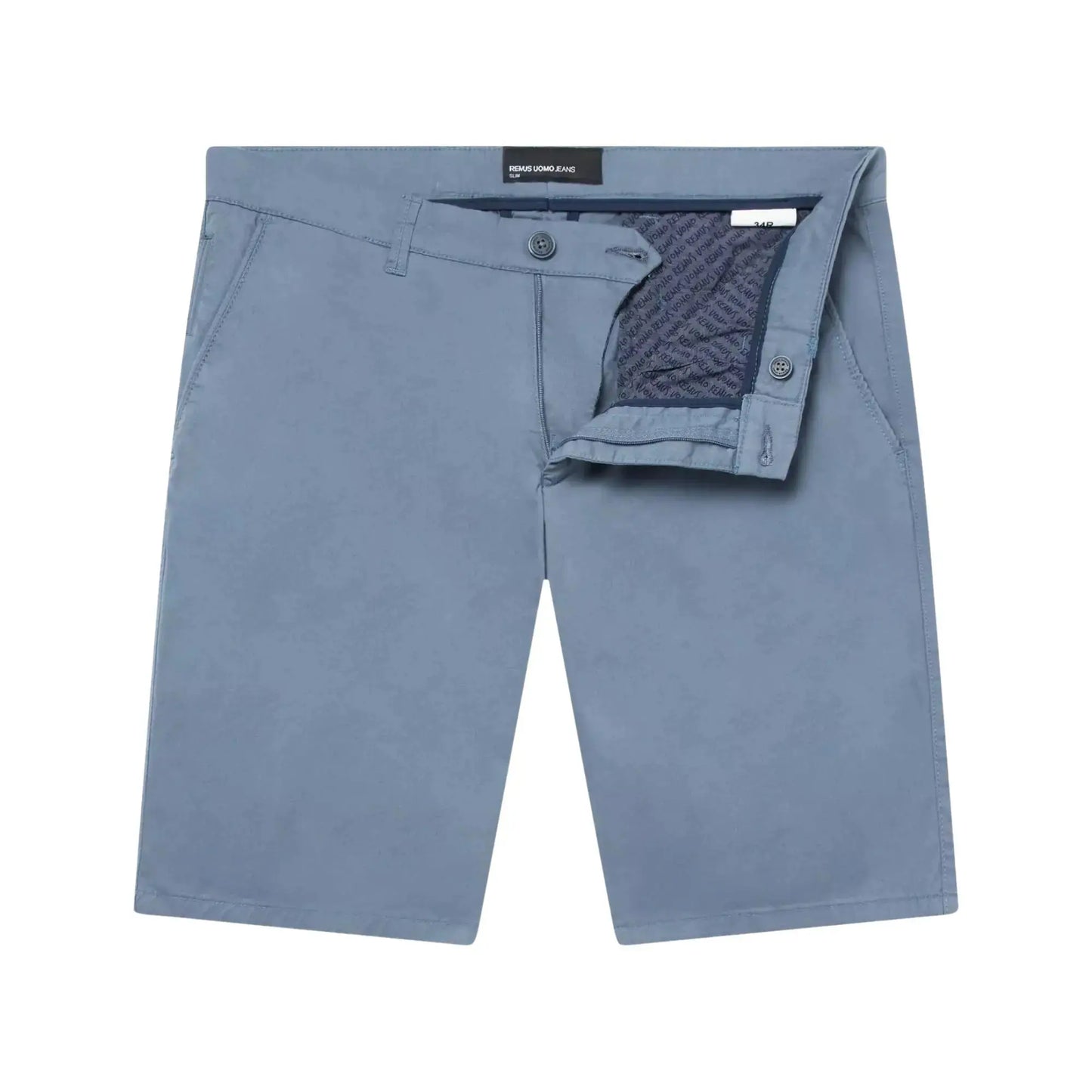 Buy Remus Uomo Emilio Chino Shorts - Sky Blue | Shortss at Woven Durham