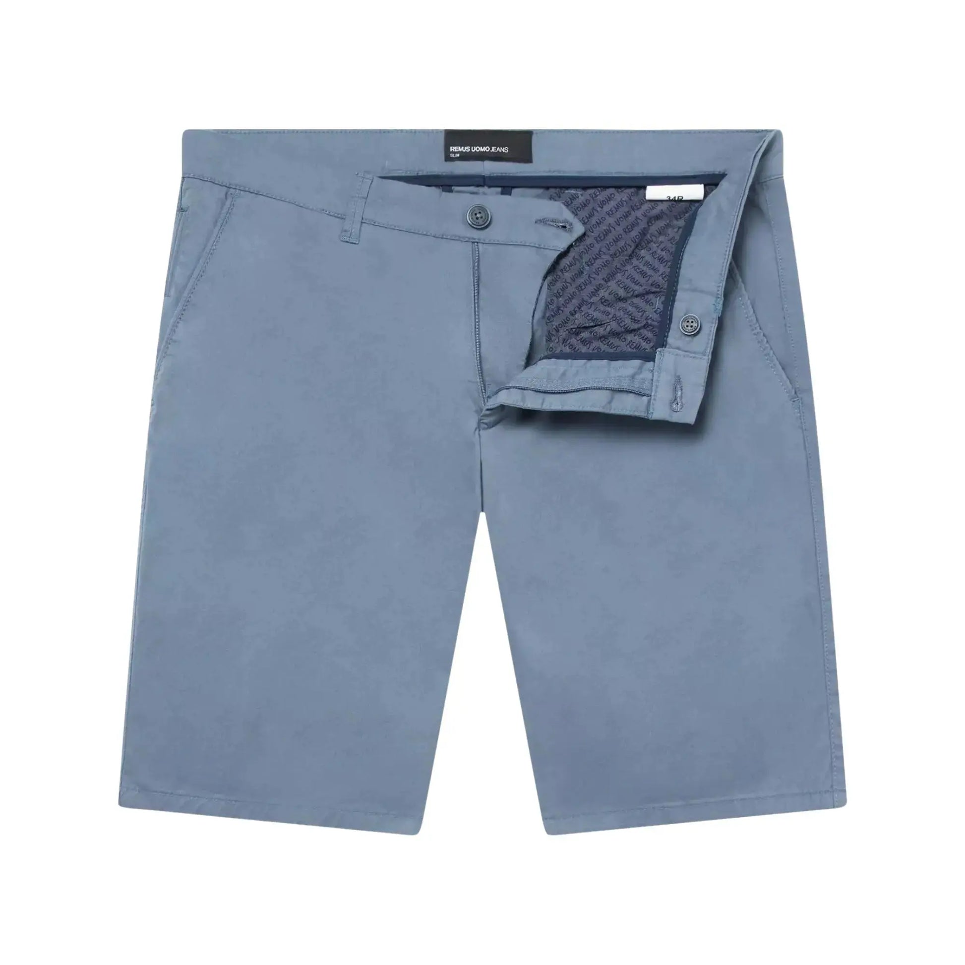 Buy Remus Uomo Emilio Chino Shorts - Sky Blue | Shortss at Woven Durham