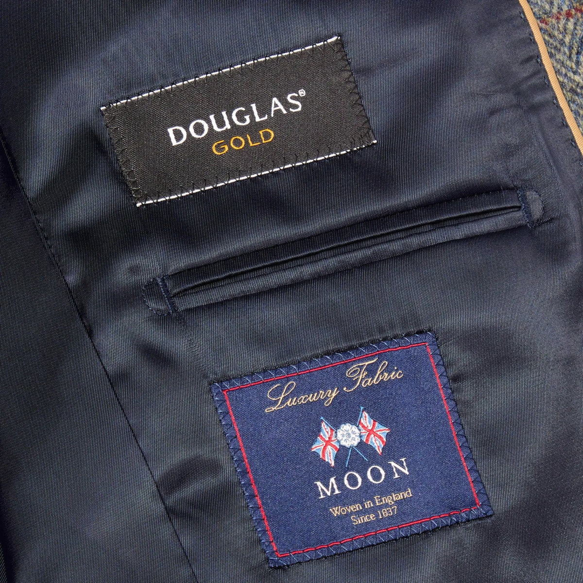 Buy Douglas & Grahame Grey Windowpane Check Cotswold Blazer | Overcoatss at Woven Durham