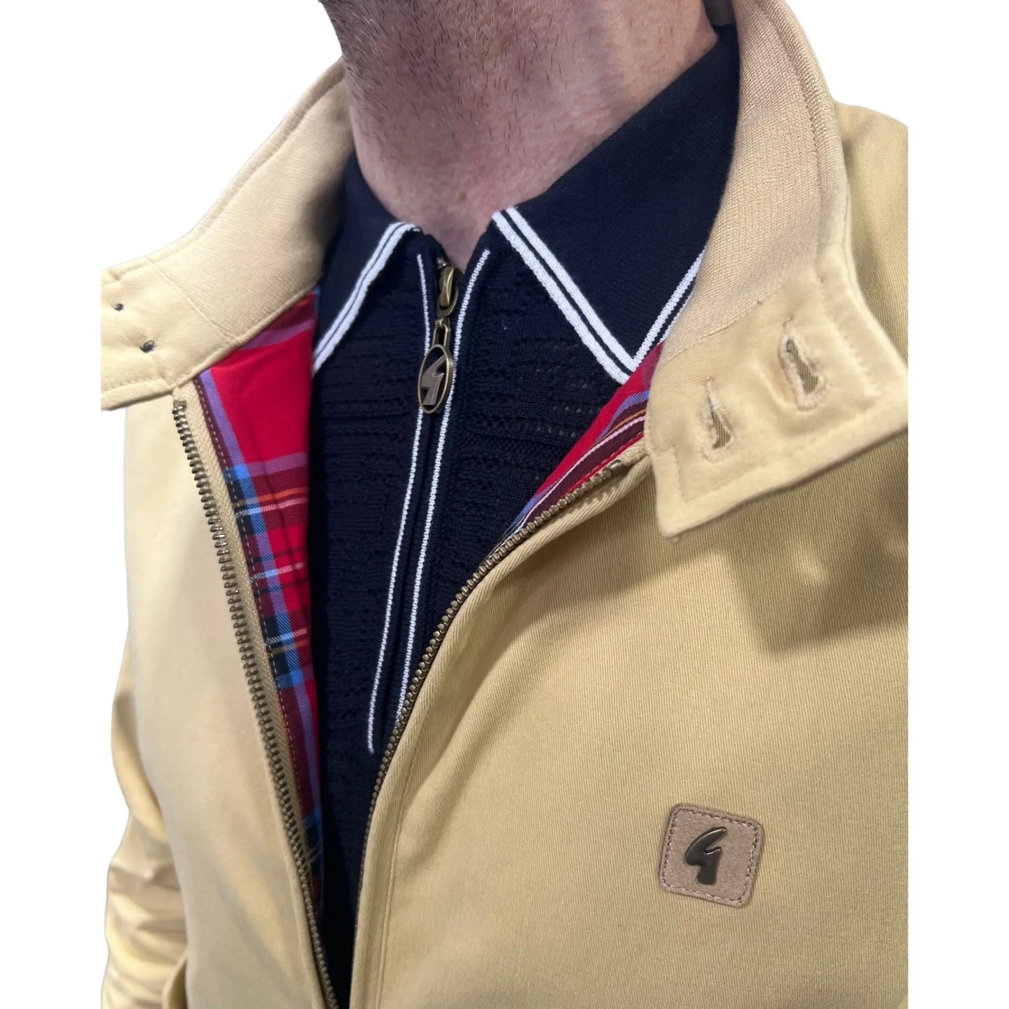 Buy Gabicci Vintage Hamilton Harrington Jacket - Butter | Bomber Jacketss at Woven Durham