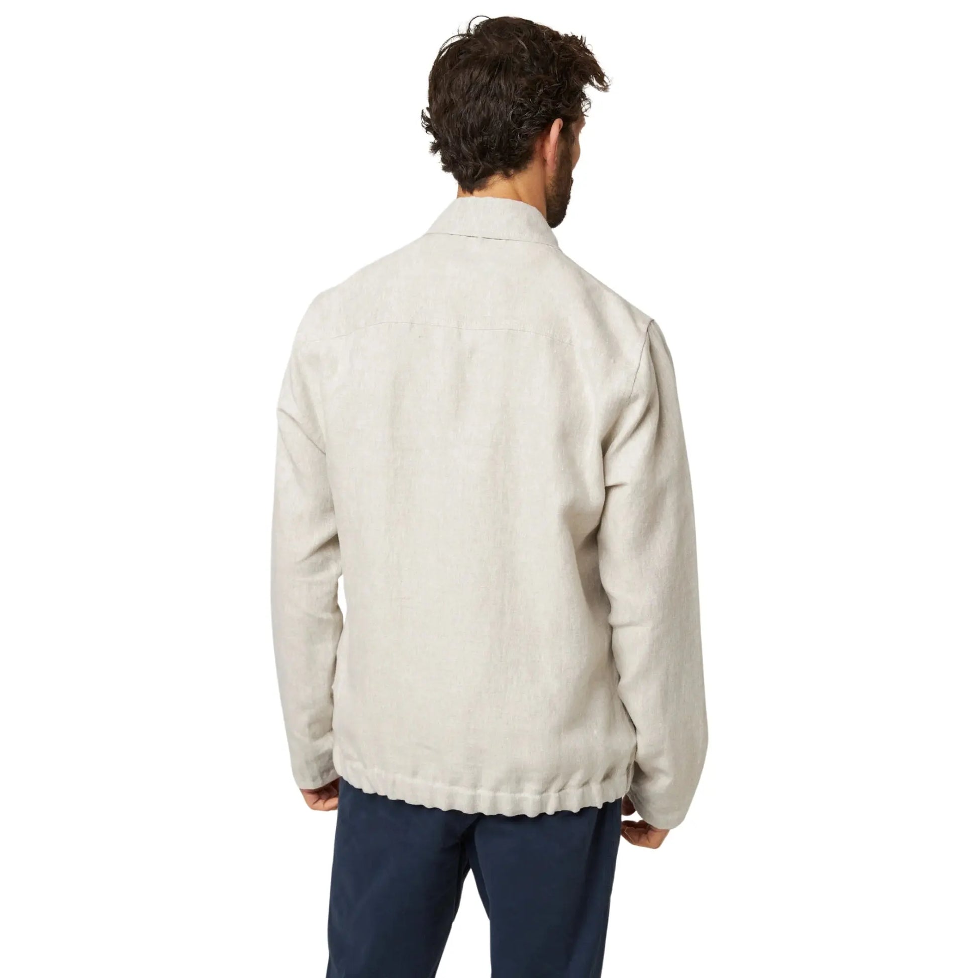 Buy Peregrine Heybrook Linen Bomber - Stone | Bomber Jacketss at Woven Durham
