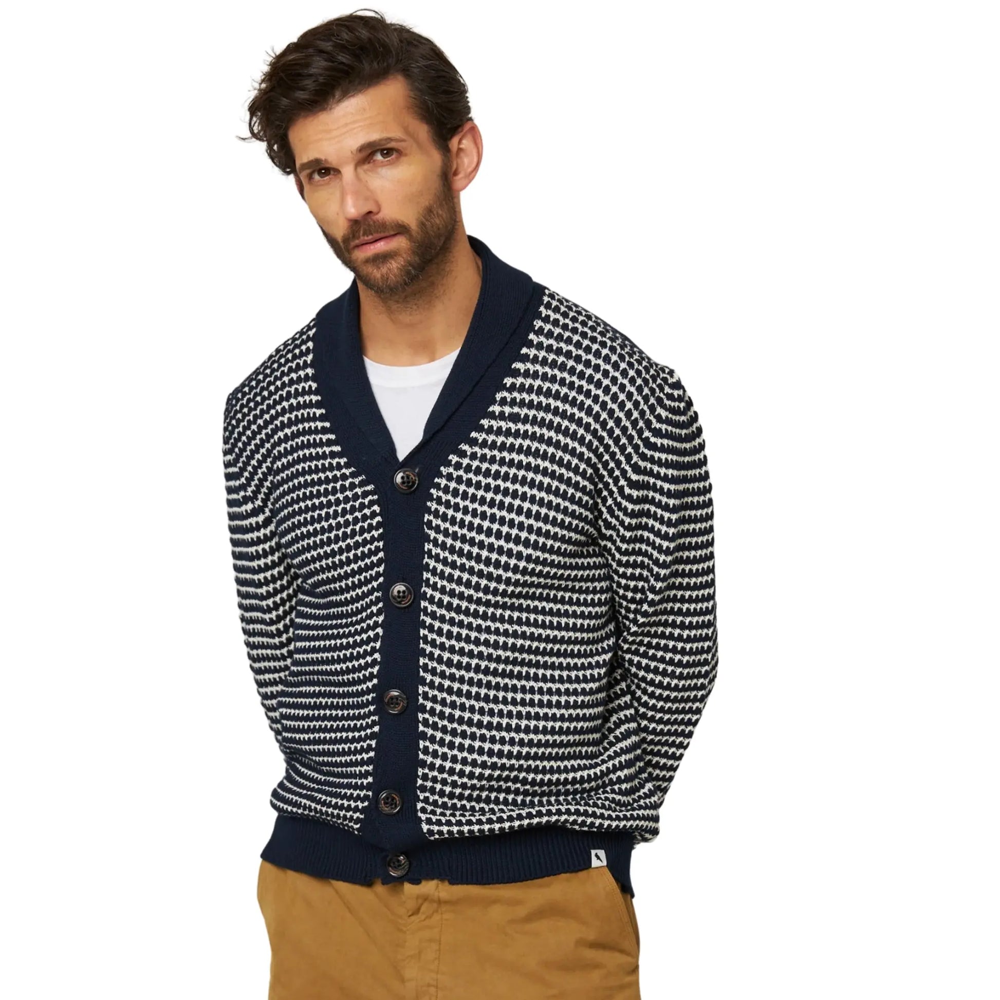 Buy Peregrine Island Crochet Cardigan - Navy | Cardiganss at Woven Durham