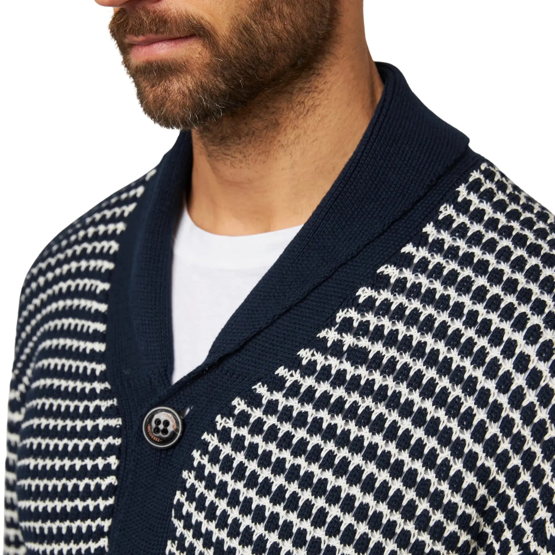 Buy Peregrine Island Crochet Cardigan - Navy | Cardiganss at Woven Durham