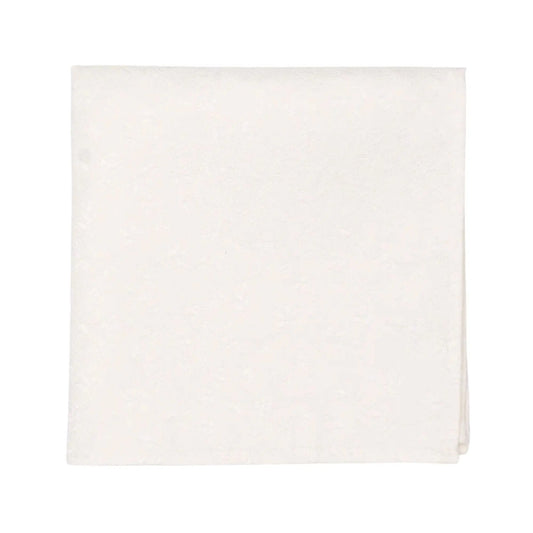 Buy L.A. Smith Ivory Leafy Floral Pocket Square | Polyester Pocket Squaress at Woven Durham