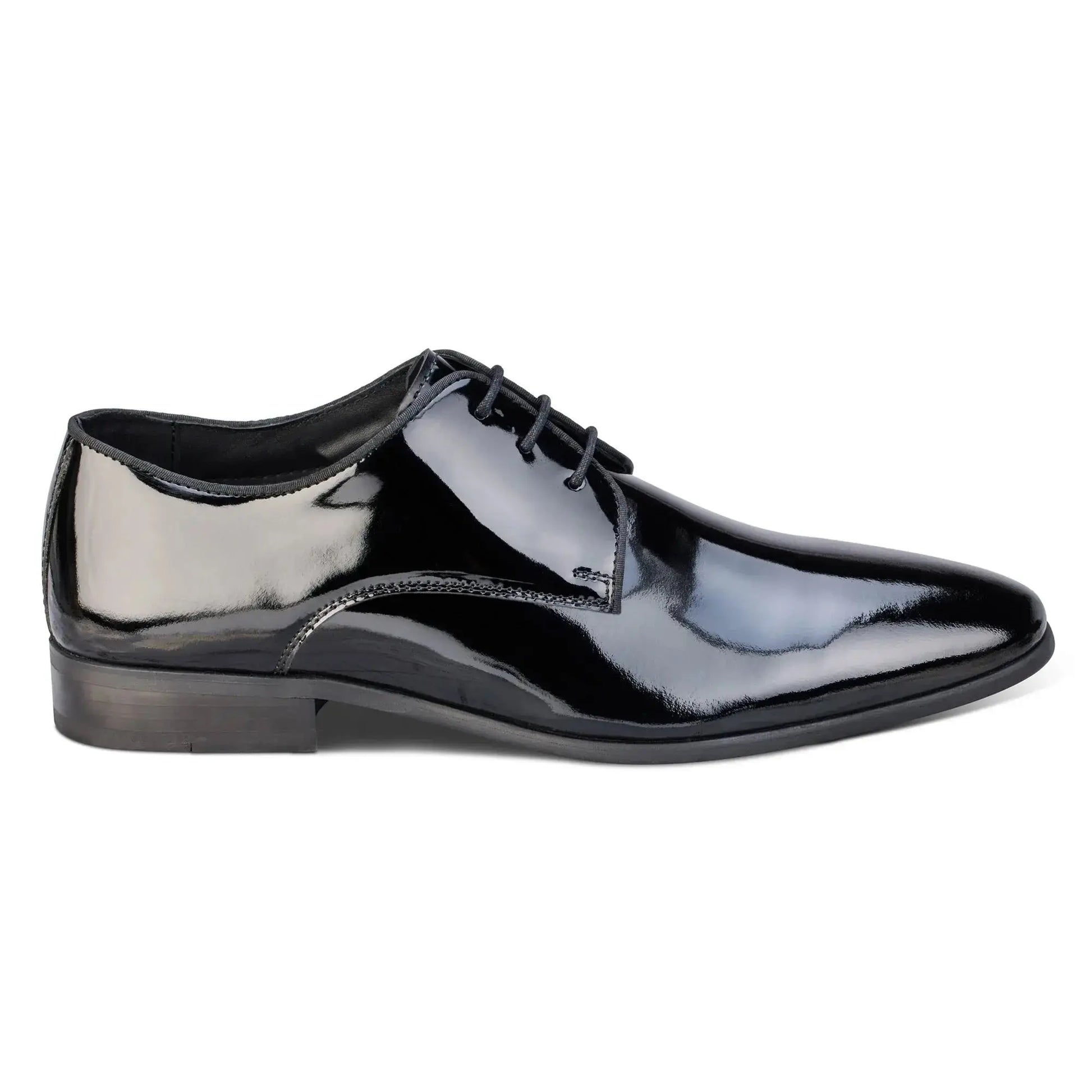 Buy John White Ivy Patent Leather Shoe - Black | Oxford Shoess at Woven Durham