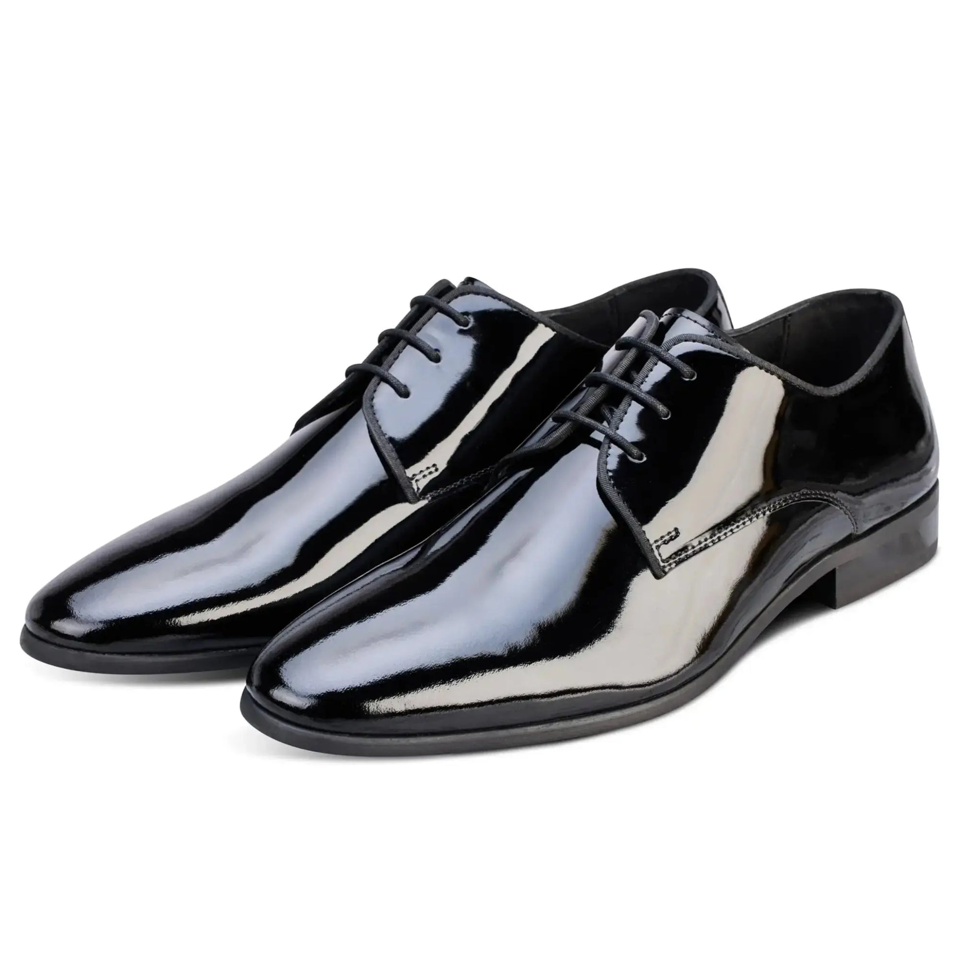 Buy John White Ivy Patent Leather Shoe - Black | Oxford Shoess at Woven Durham