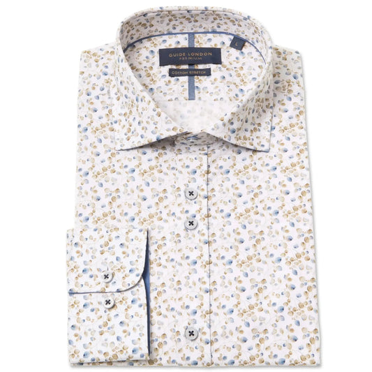 Buy Guide London Leaf Print Long Sleeve Shirt - Multi | Long-Sleeved Shirtss at Woven Durham