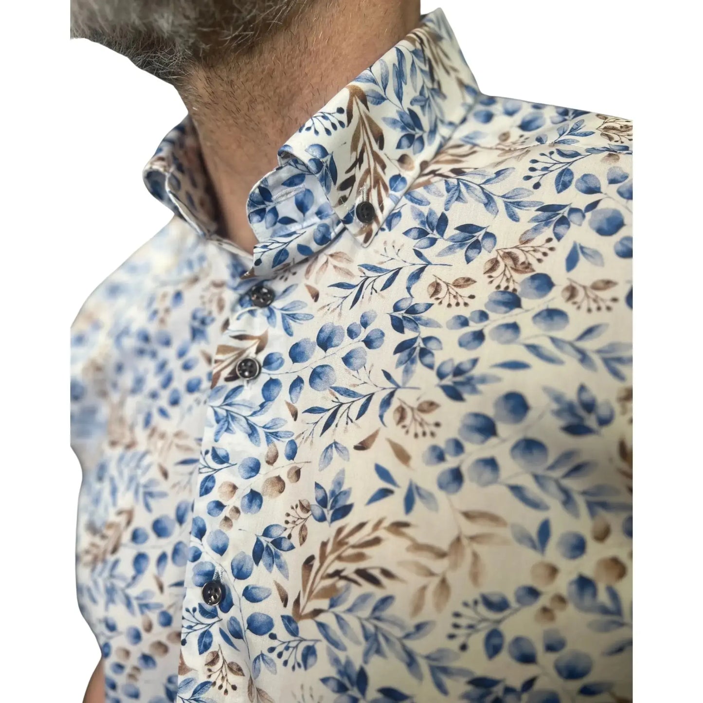 Buy Marnelli Sartoria Leaf Print Short-Sleeve Shirt - Multi | Long-Sleeved Shirtss at Woven Durham