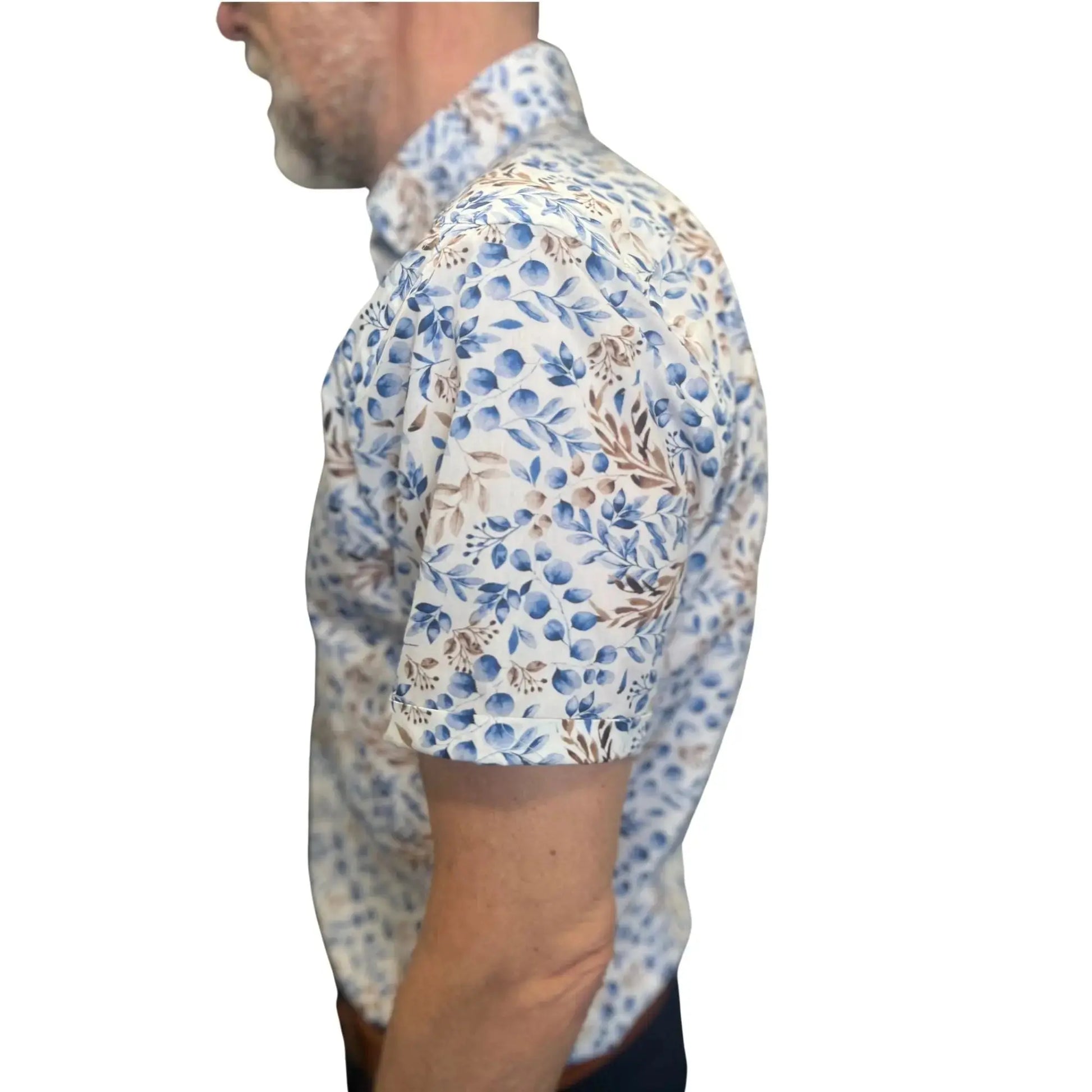 Buy Marnelli Sartoria Leaf Print Short-Sleeve Shirt - Multi | Long-Sleeved Shirtss at Woven Durham