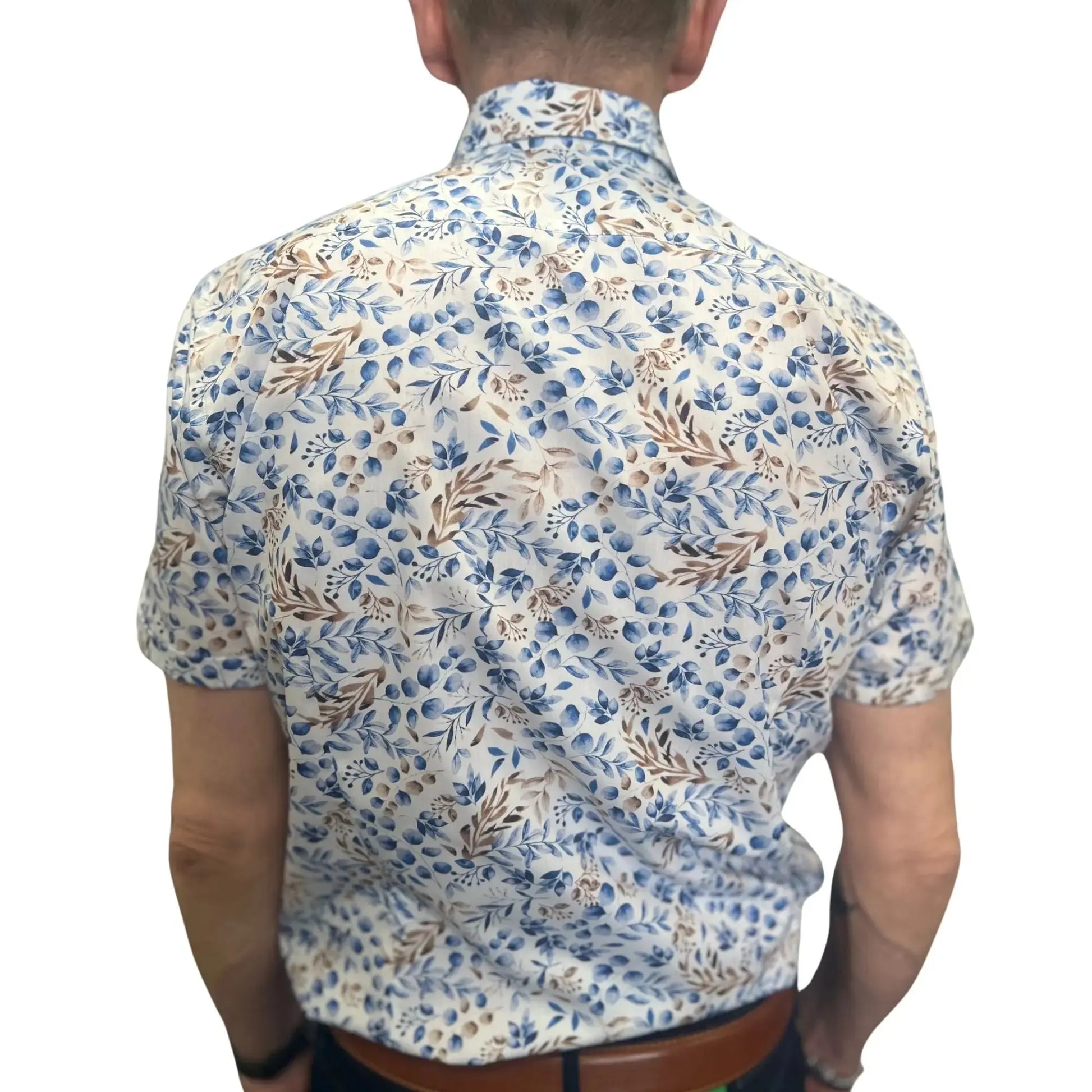 Buy Marnelli Sartoria Leaf Print Short-Sleeve Shirt - Multi | Long-Sleeved Shirtss at Woven Durham
