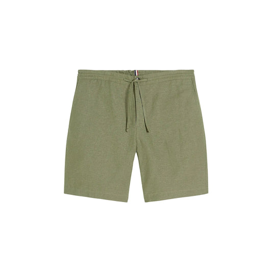 Buy Ben Sherman Linen Blend Draw String Short - Green | Shortss at Woven Durham