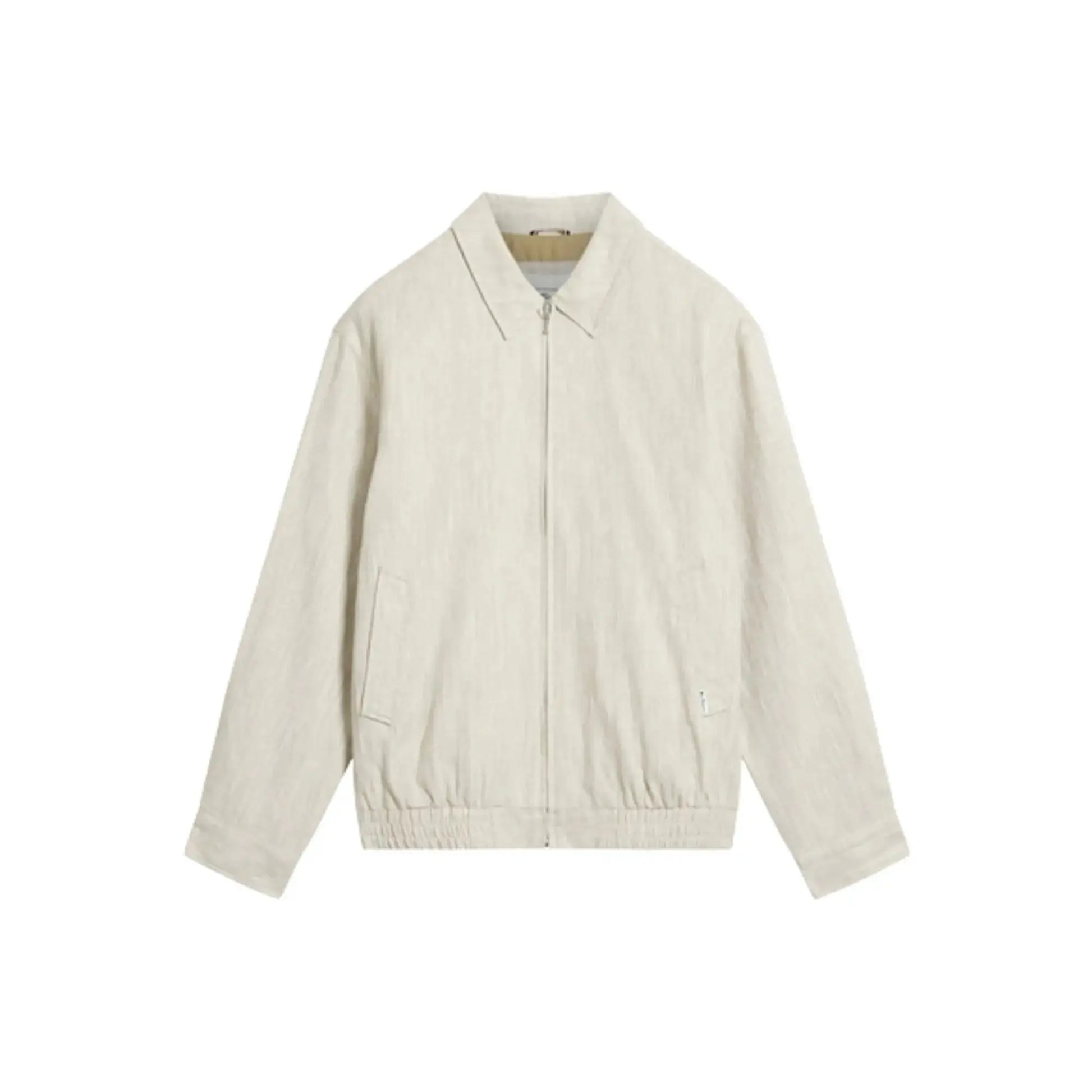 Buy Ben Sherman Linen Blouson - Oatmeal | Harrington Jacketss at Woven Durham