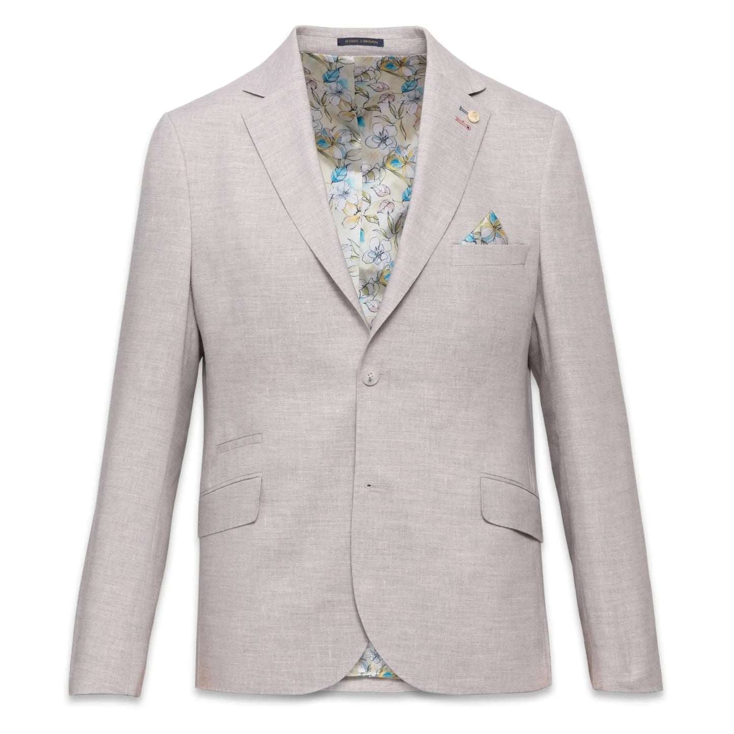 Buy Guide London Linen Suit Jacket - Pearl Grey | Suit Jacketss at Woven Durham