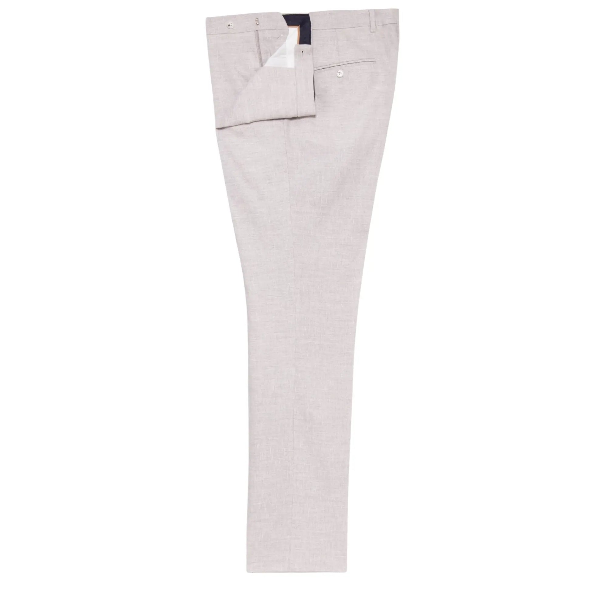 Buy Guide London Linen Suit Trouser - Pearl Grey | Suit Trouserss at Woven Durham