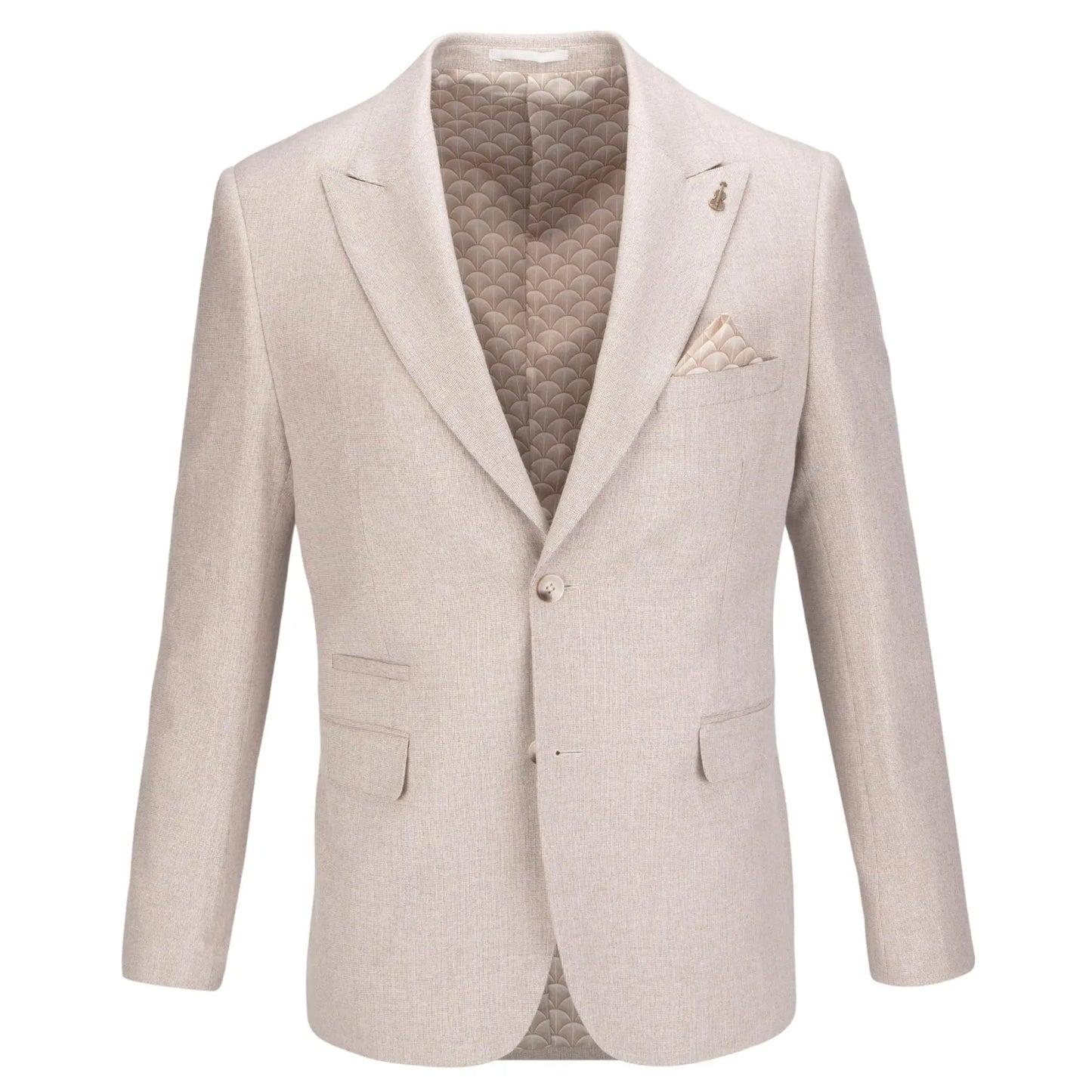 Buy Fratelli Mario Peak Lapel Suit Jacket - Oatmeal | Suit Jacketss at Woven Durham