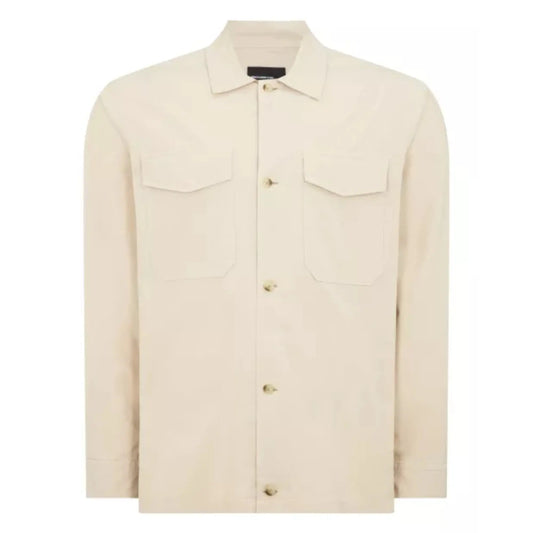 Buy Remus Uomo Paolo Overshirt Jacket - Stone | Overshirtss at Woven Durham