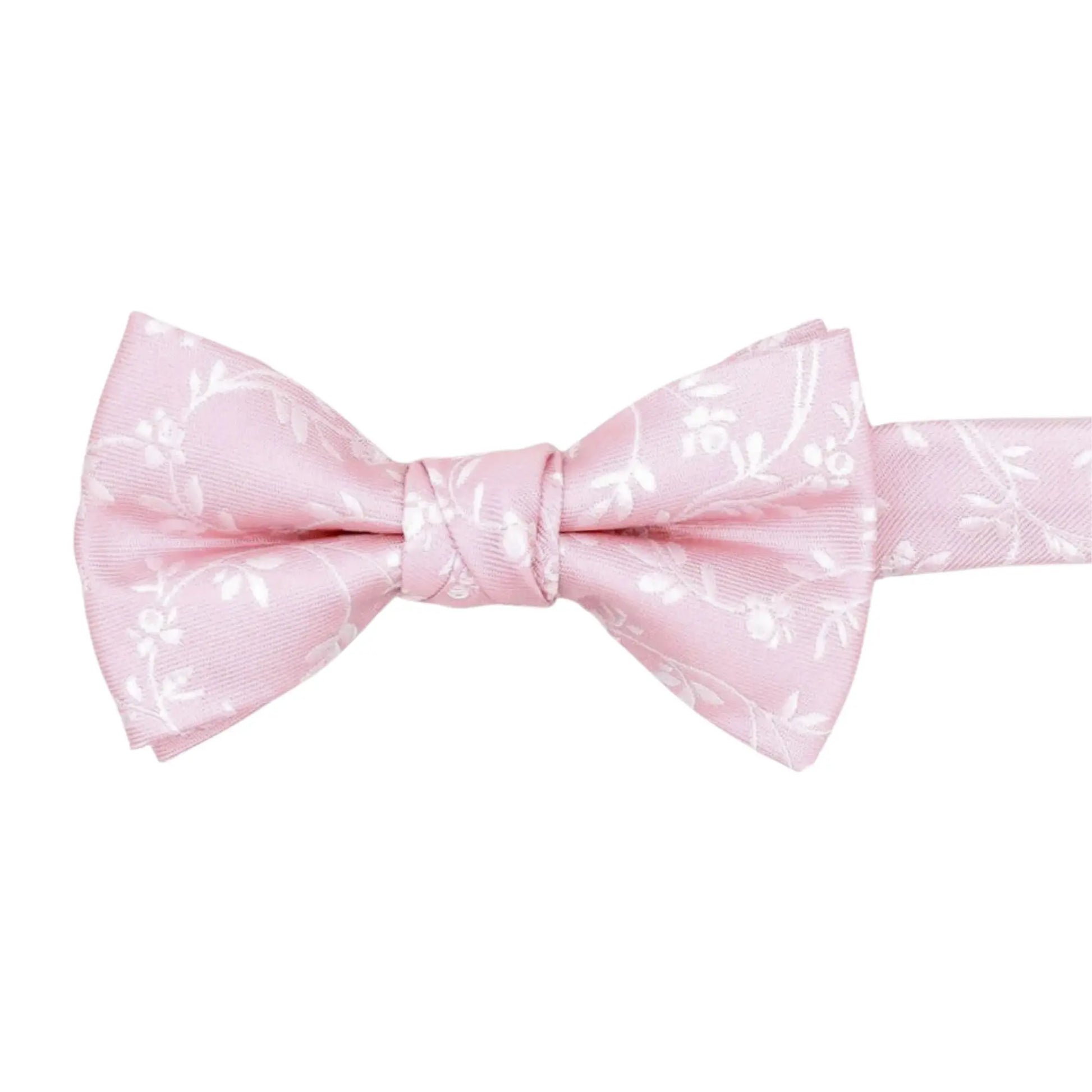 Buy L.A. Smith Pink Leafy Floral Bow Tie | Pre-Tied Bow Tiess at Woven Durham