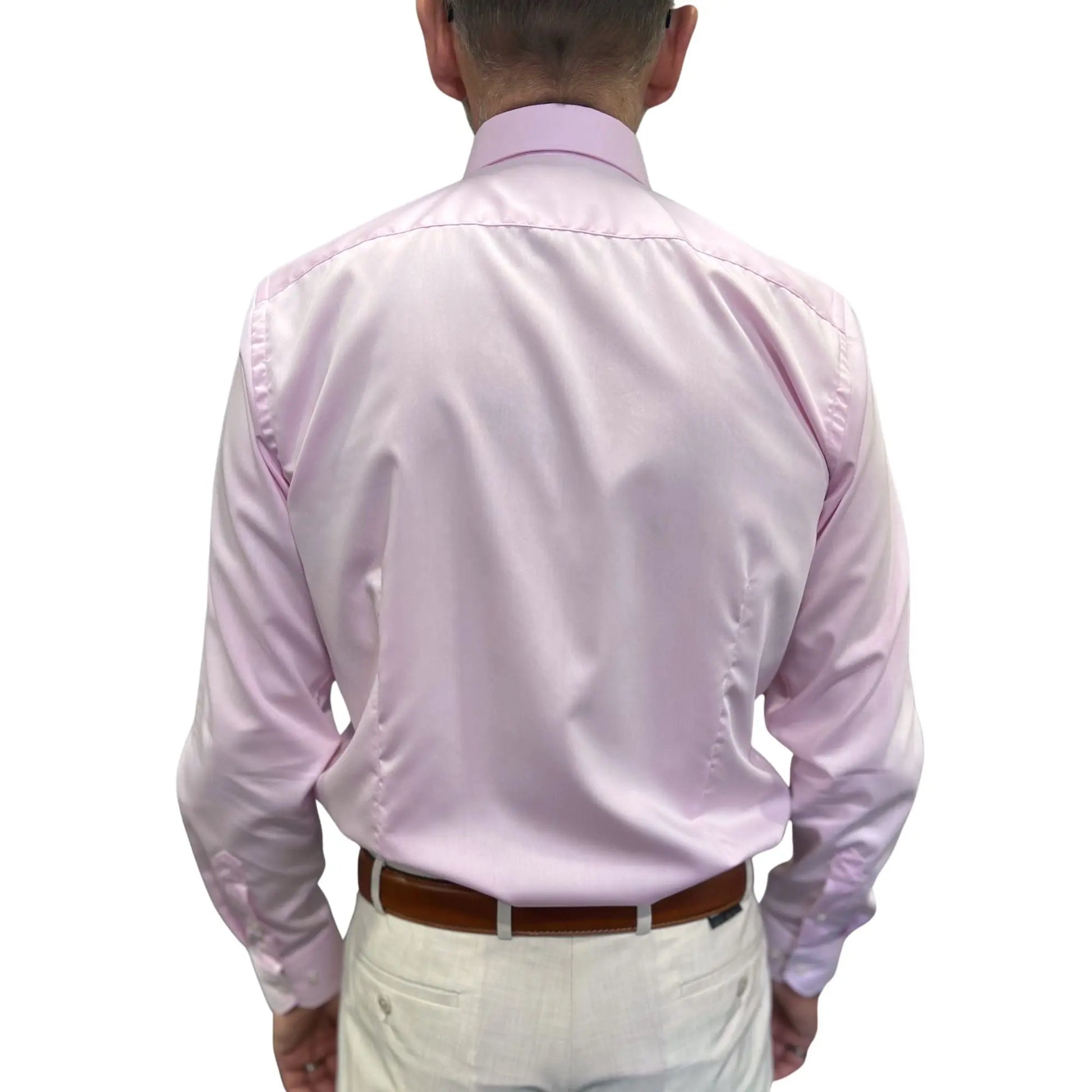 Buy Marnelli Sartoria Sateen Long-Sleeve Shirt - Pink | Long-Sleeved Shirtss at Woven Durham