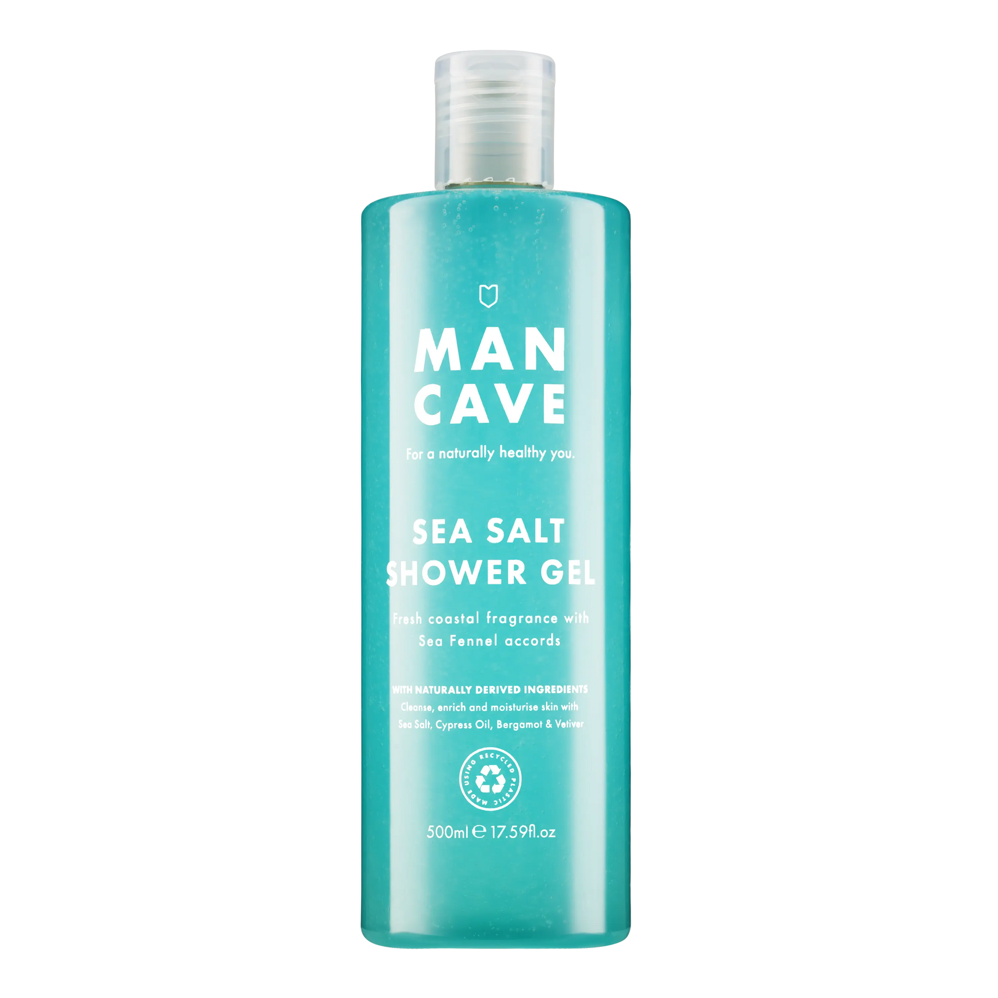 Buy ManCave Sea Salt Shower Gel 500ml, Shower Gel for Men, Mens Gifts | s at Woven Durham