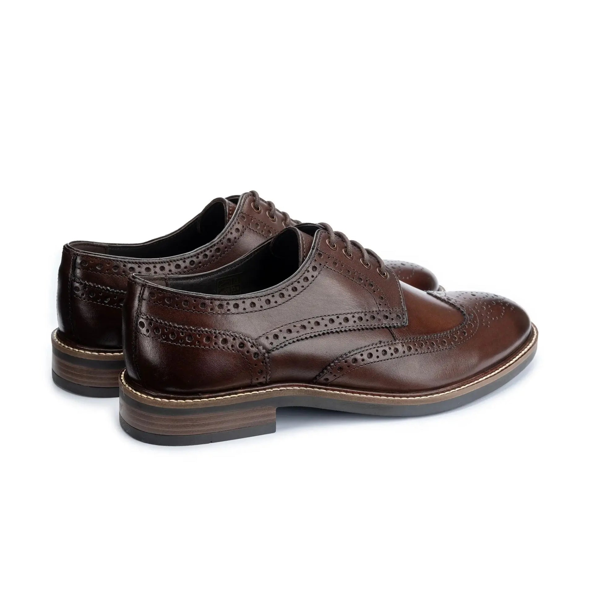 Buy John White Stokes Derby Brogues - Brown | Brogue Shoess at Woven Durham