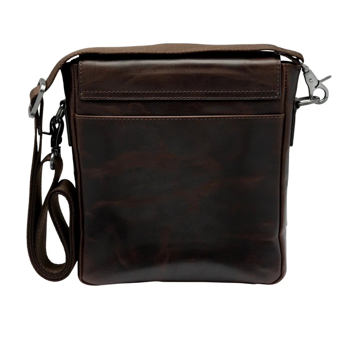 Buy Loake Stratford Dark Brown Calf Cross Body Bag | Bags & Satchelss at Woven Durham