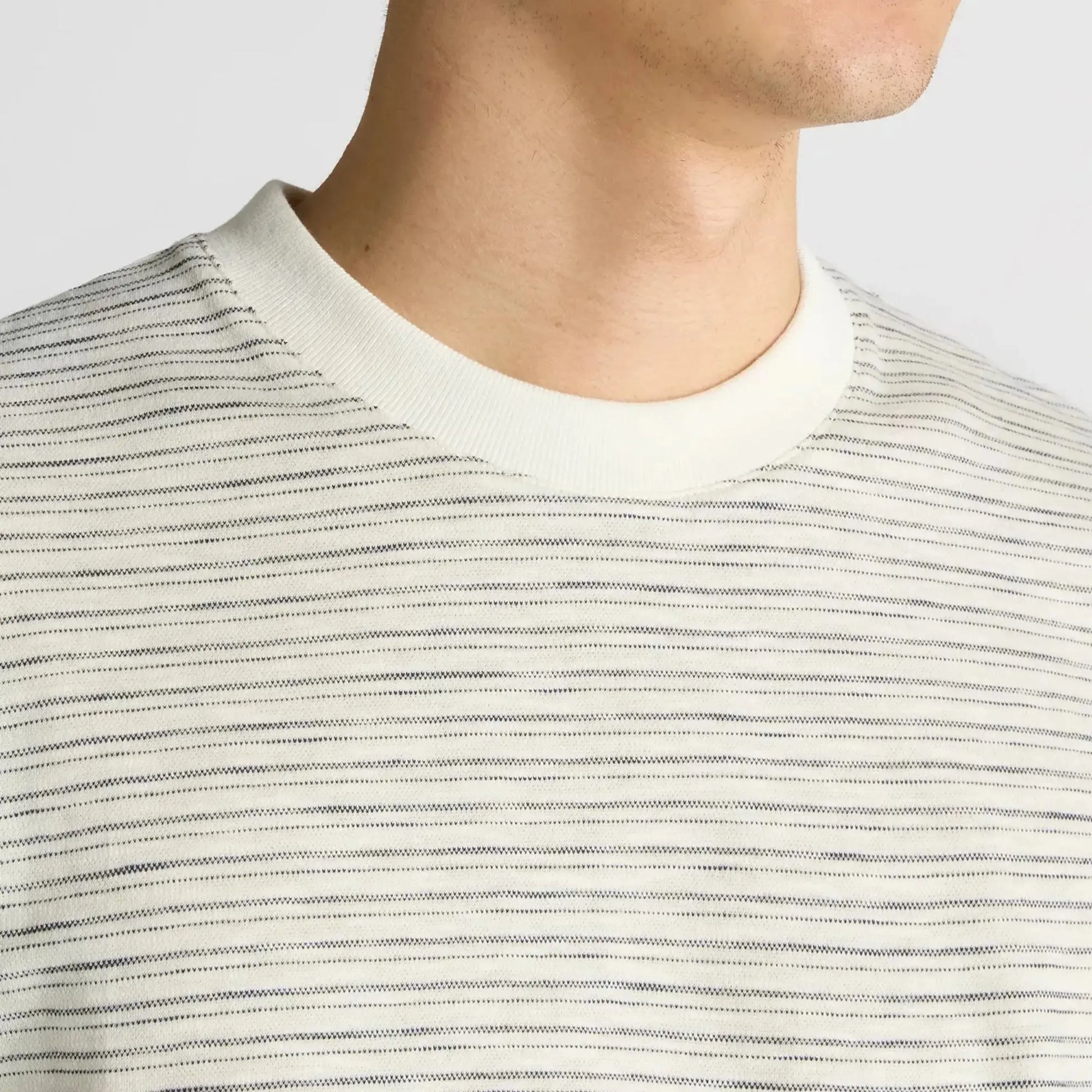 Buy Remus Uomo Stripe Crew-Neck T-Shirt - Navy/White | T-Shirtss at Woven Durham