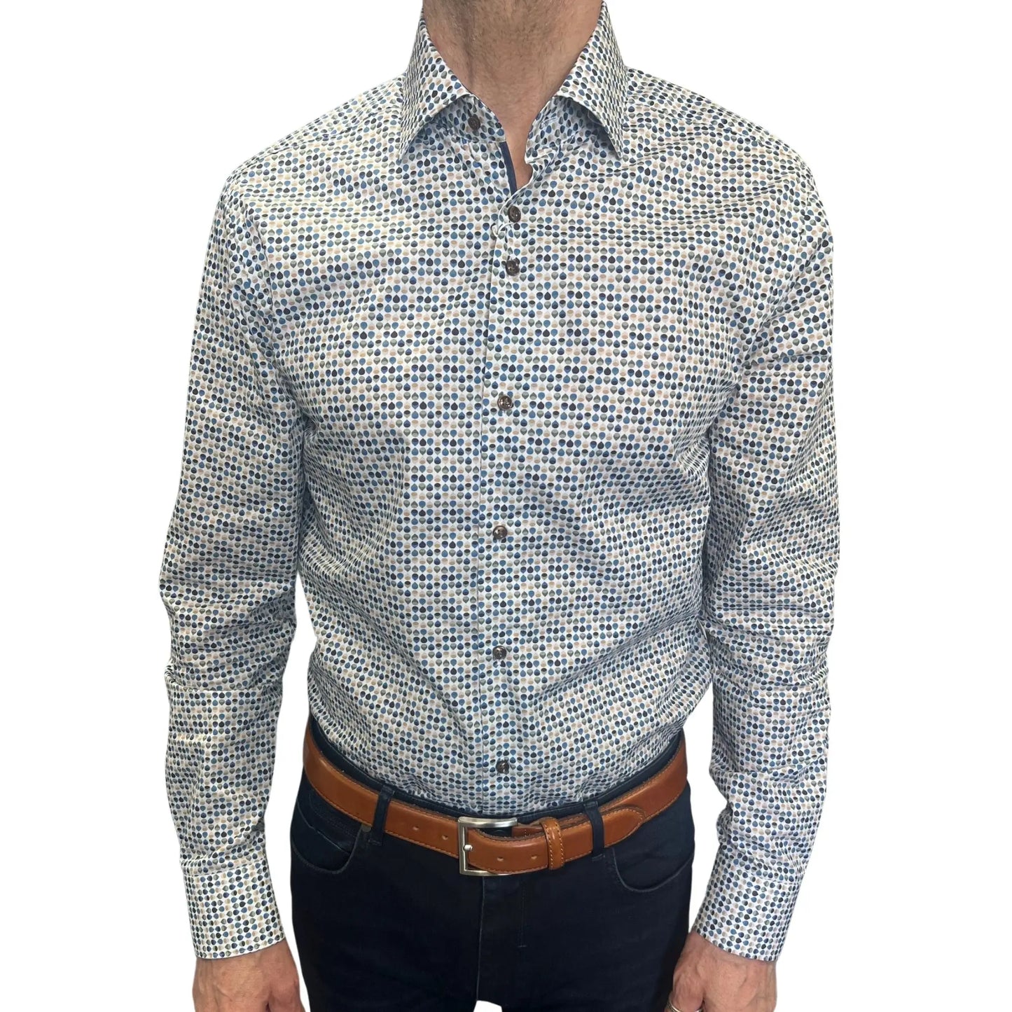 Buy Marnelli Sartoria Tear Drop Long-Sleeve Shirt - Multi | Long-Sleeved Shirtss at Woven Durham