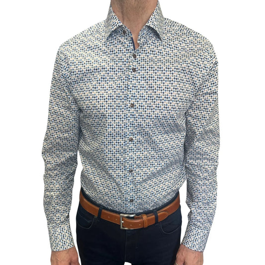 Buy Marnelli Sartoria Tear Drop Long-Sleeve Shirt - Multi | Long-Sleeved Shirtss at Woven Durham