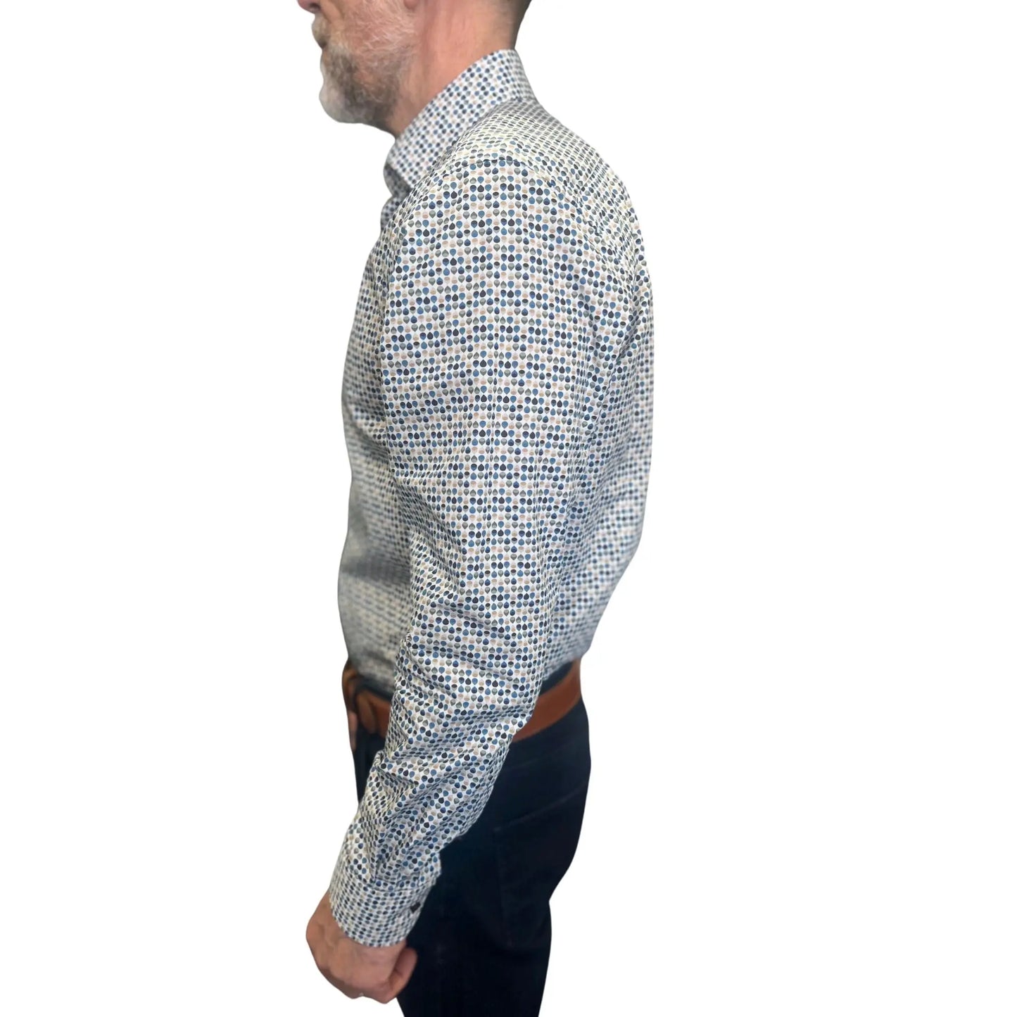 Buy Marnelli Sartoria Tear Drop Long-Sleeve Shirt - Multi | Long-Sleeved Shirtss at Woven Durham
