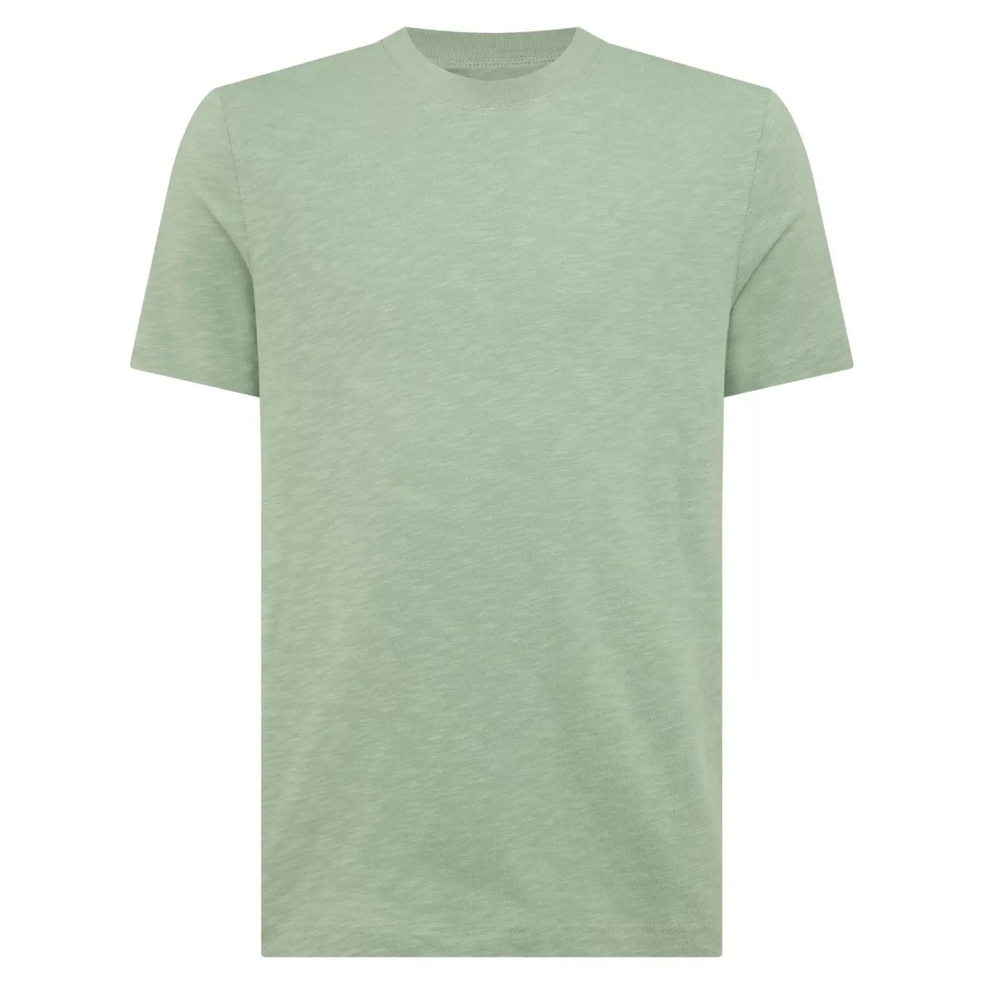 Buy Remus Uomo Textured Crew-Neck T-Shirt - Green | T-Shirtss at Woven Durham