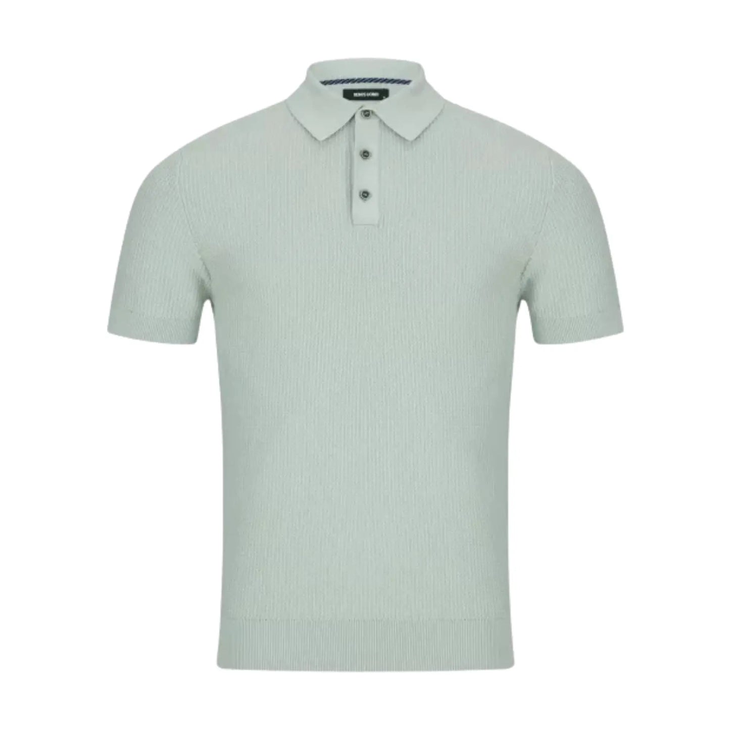 Buy Remus Uomo Textured Short Sleeve Polo - Green | Short-Sleeved Polo Shirtss at Woven Durham