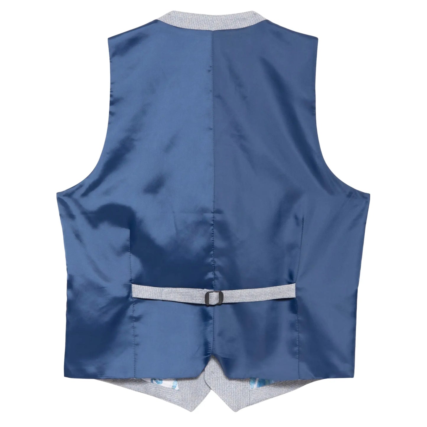 Buy Guide London Textured Suit Waistcoat - Blue | Suit Waistcoats at Woven Durham